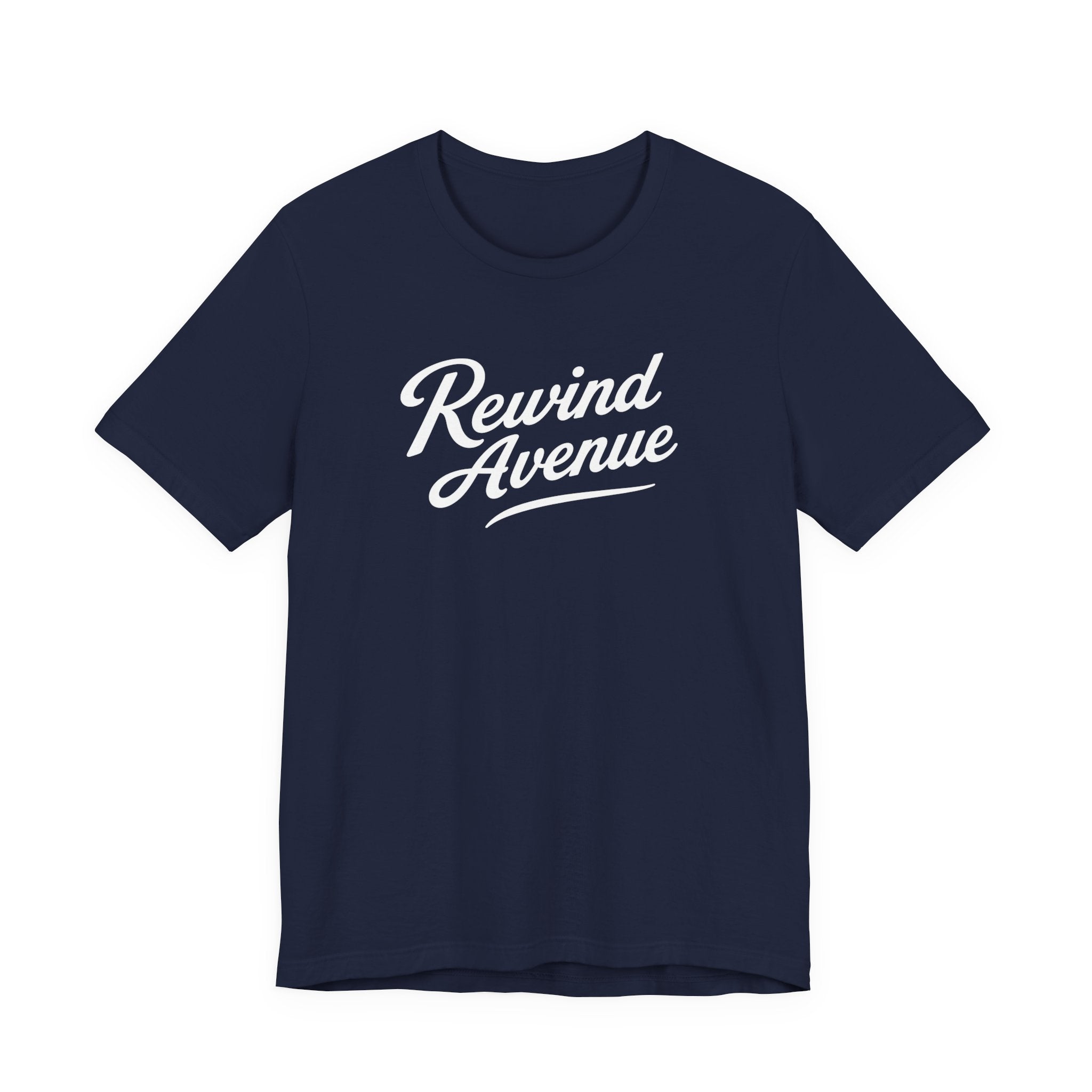 Rewind Avenue Vintage Script T-Shirt | Unisex Graphic Tee