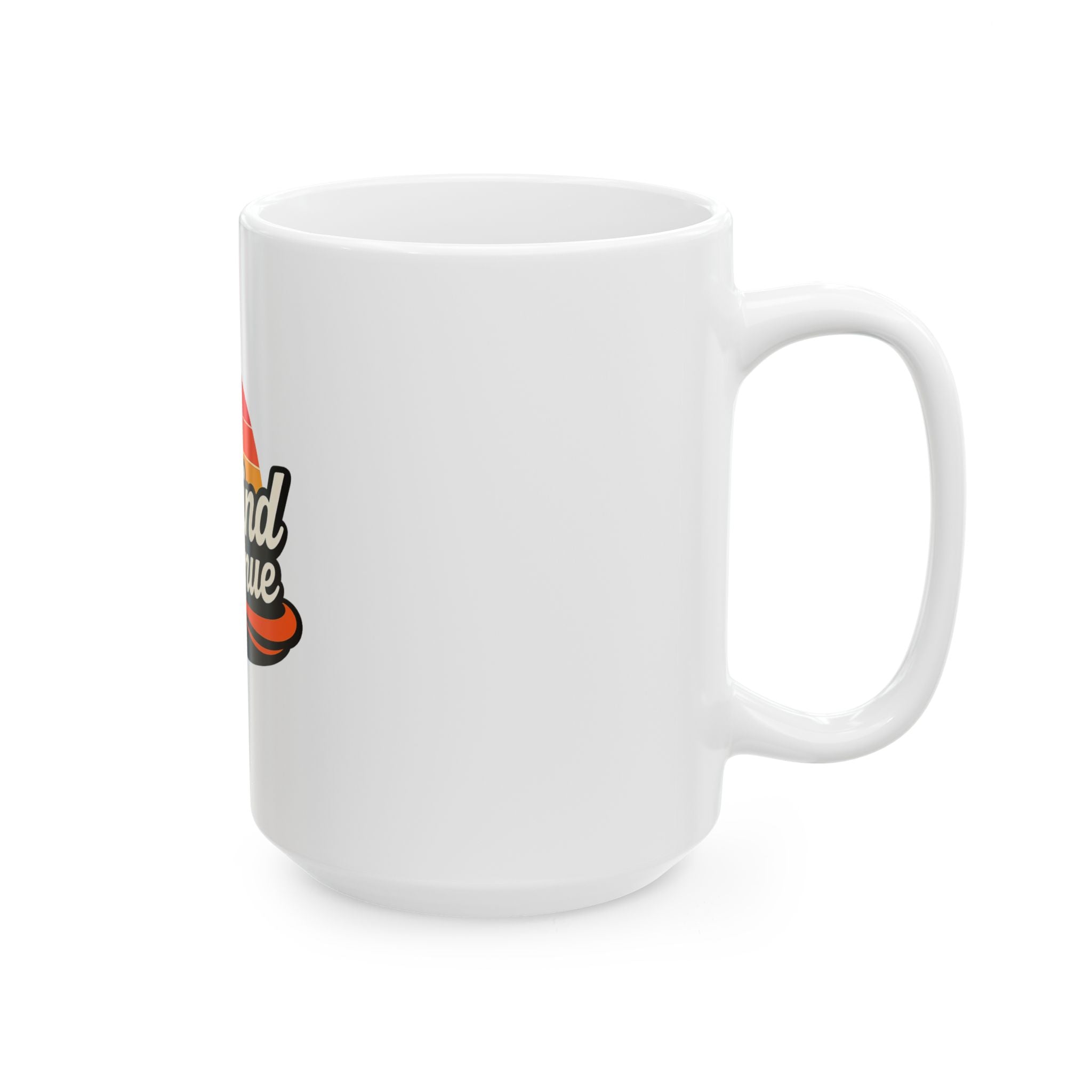 Rewind Avenue Ceramic Mug – Retro Sunset Logo Coffee Cup (11oz, 15oz)