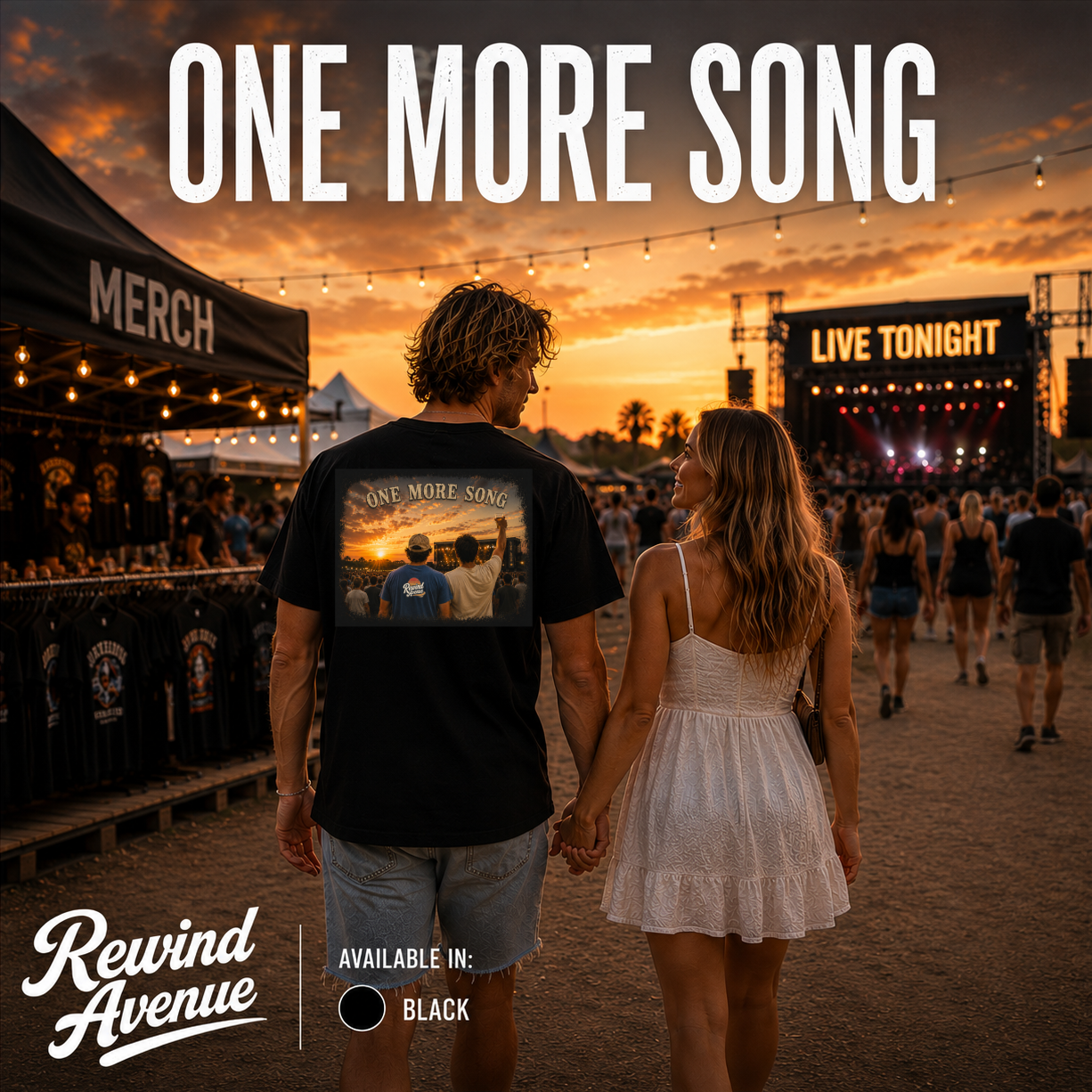 One More Song Concert T-Shirt | Sunset Music Festival Comfort Colors Tee | Live Music Lover Gift