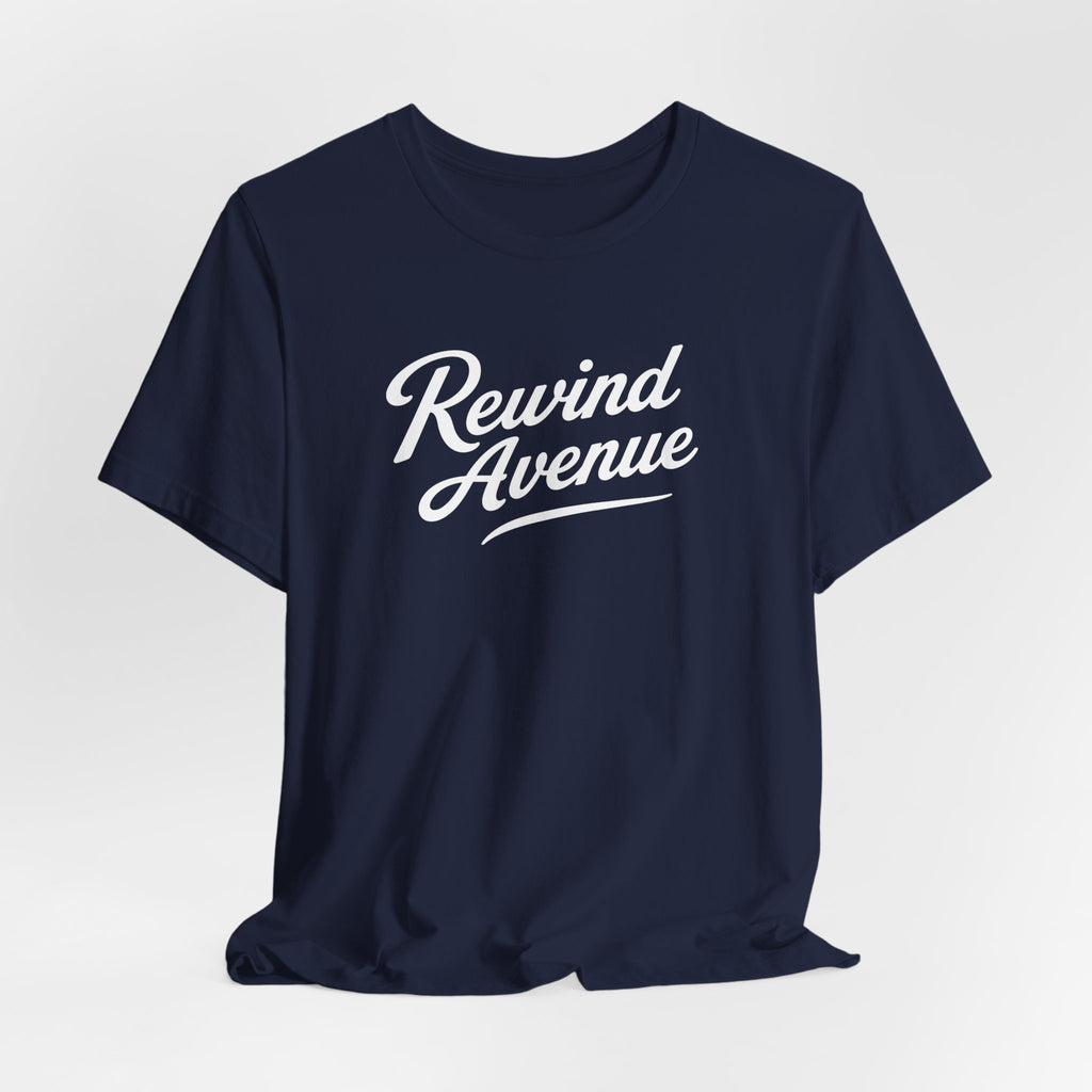 Rewind Avenue Vintage Script T-Shirt | Unisex Graphic Tee
