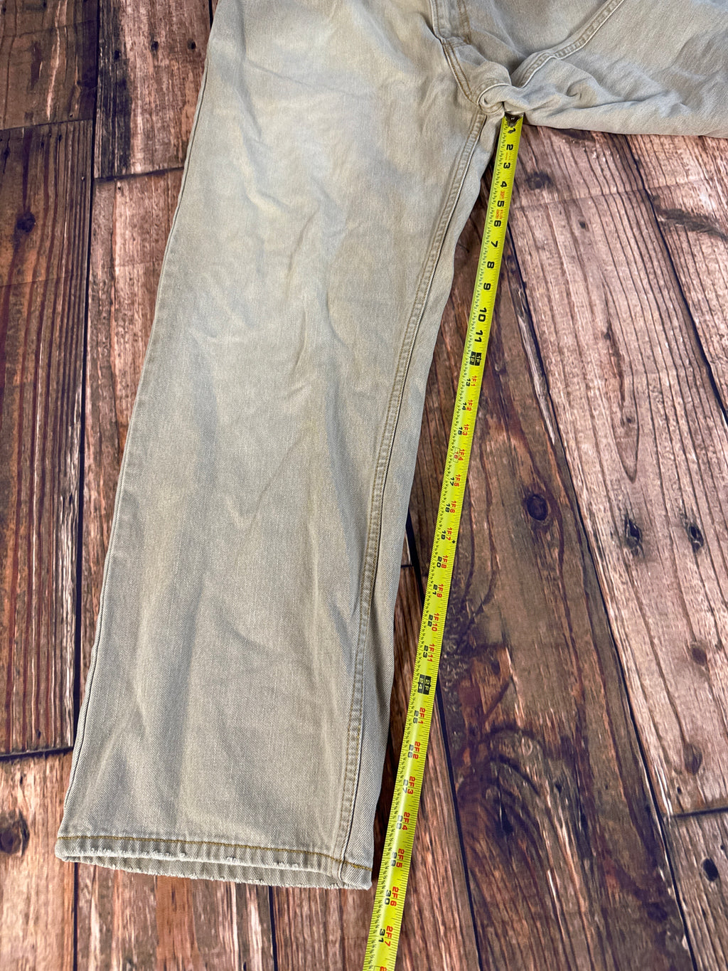 Levi’s 569 Loose Straight Khaki Denim Jeans – Vintage Wash – W38 L32