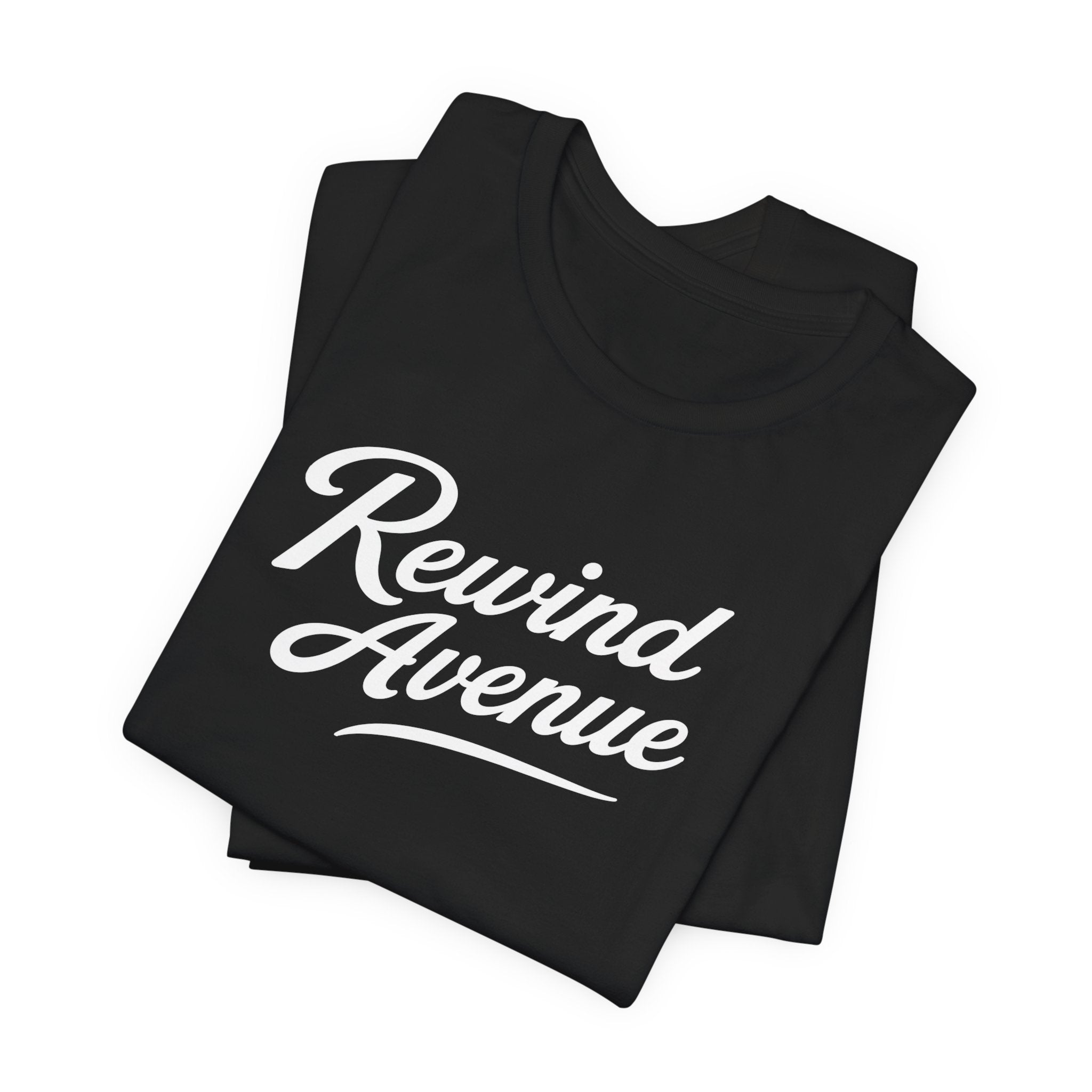Rewind Avenue Vintage Script T-Shirt | Unisex Graphic Tee