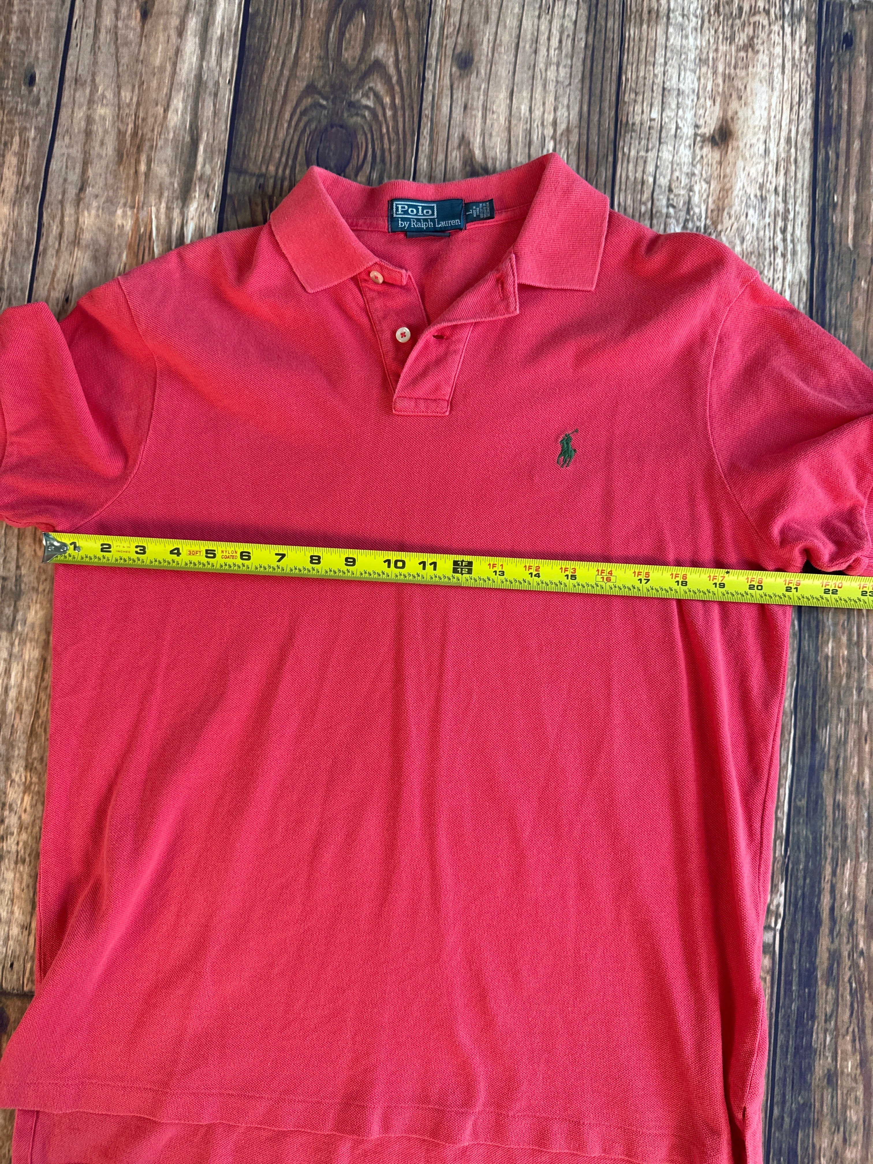Polo Ralph Lauren Custom Fit Polo Shirt – Size Large – Coral Red