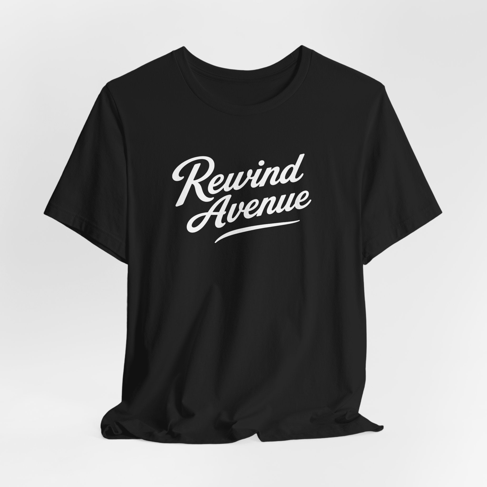 Rewind Avenue Vintage Script T-Shirt | Unisex Graphic Tee