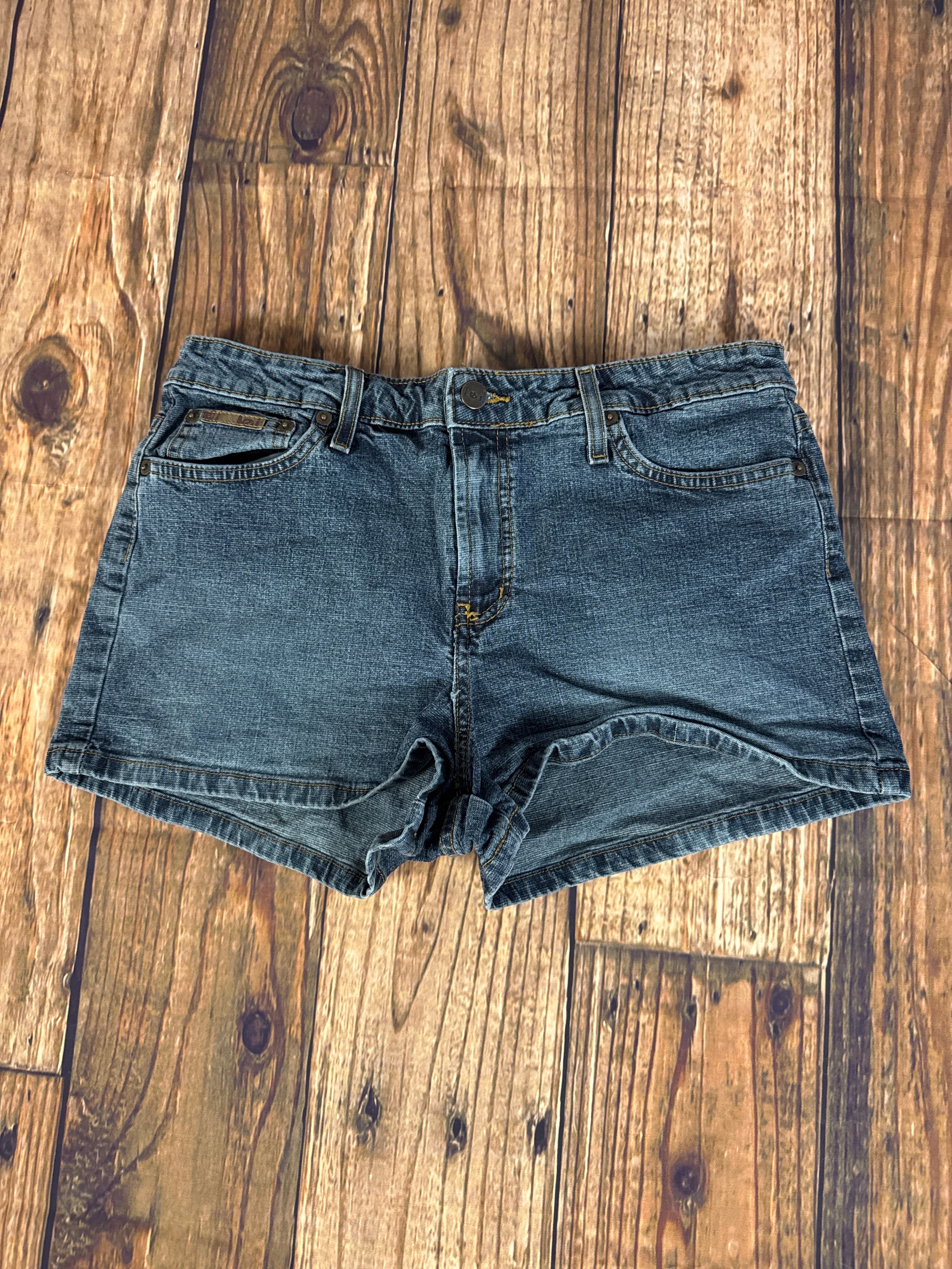 L.E.I. Denim Jean Shorts Women’s Size 13 Blue Low Rise Stretch Shorts