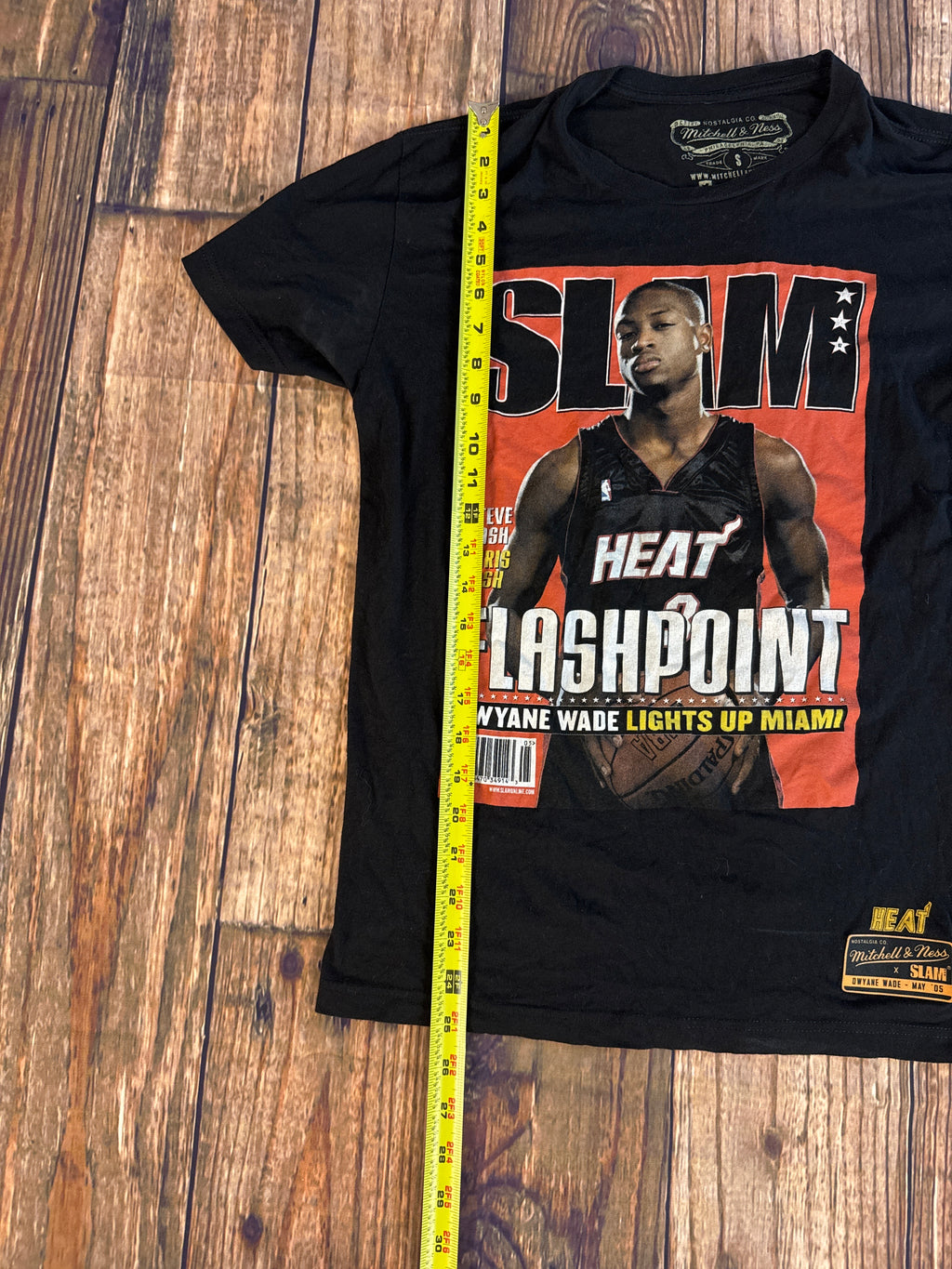 Mitchell & Ness x SLAM Dwyane Wade Miami Heat Flashpoint Graphic Tee Size Small