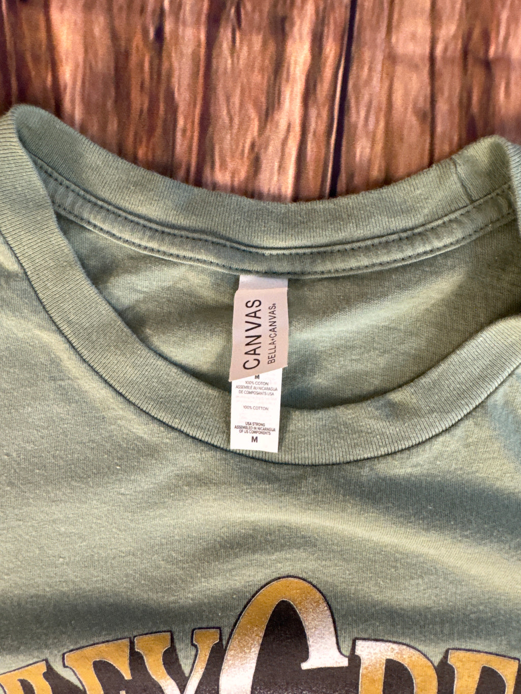 Riley Green Graphic T-Shirt Sage Green Country Music Tee Medium