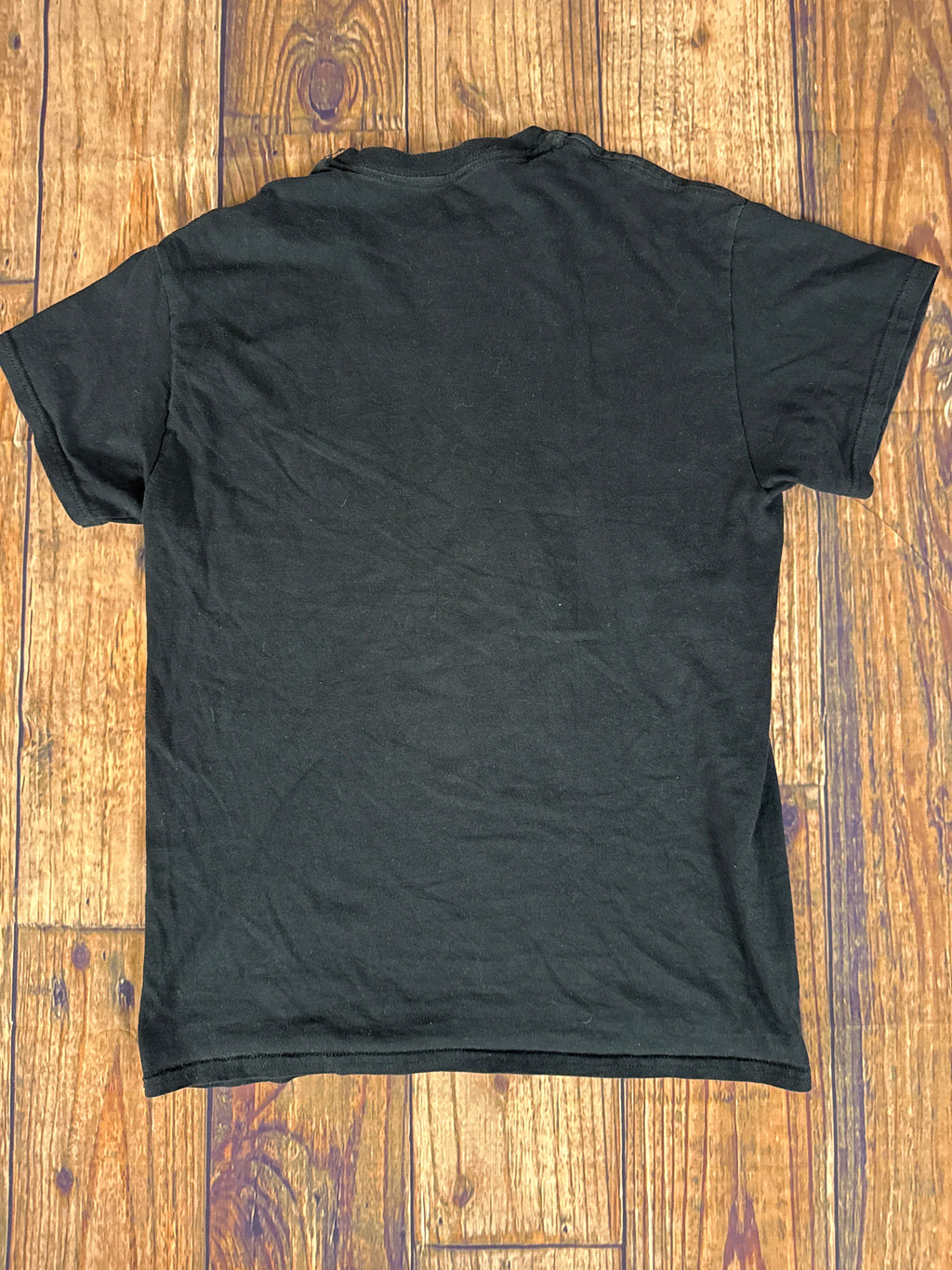 Nirvana Smiley Face Graphic Band Tee Black Yellow T-Shirt Size Mediu