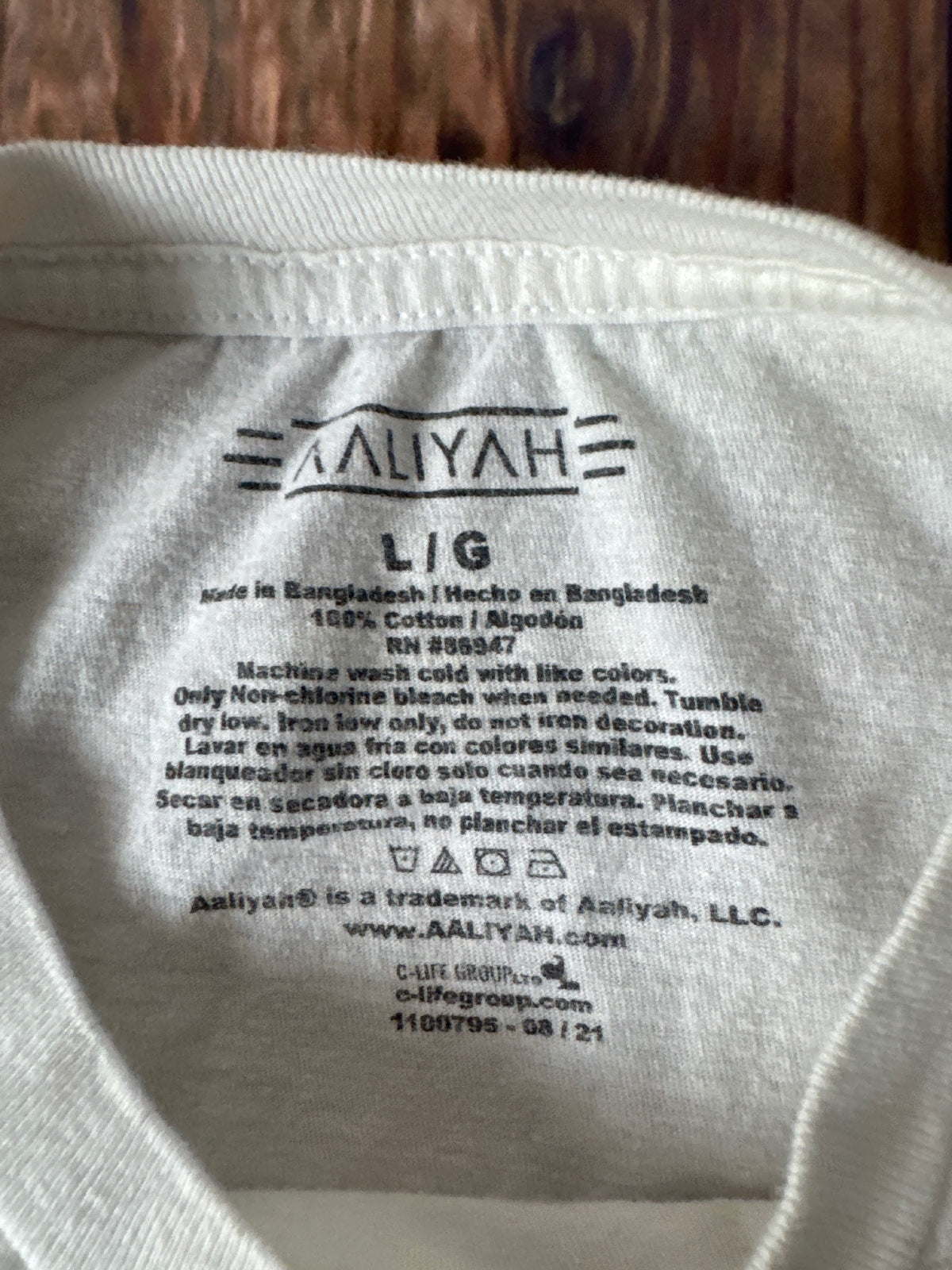 Aaliyah Portrait Graphic T-Shirt Music Artist Hip Hop R&B Tee