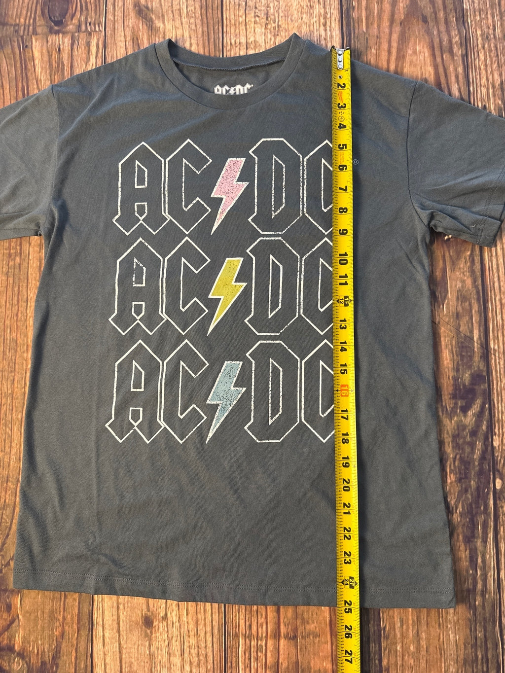 AC/DC Stacked Logo Graphic Band T-Shirt