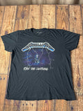 Metallica Ride the Lightning Graphic Band T-Shirt Black Official Licensed