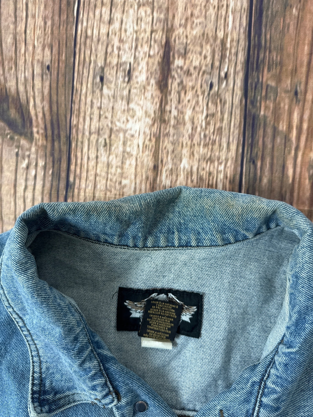 Harley-Davidson Denim Vest Large Back Logo