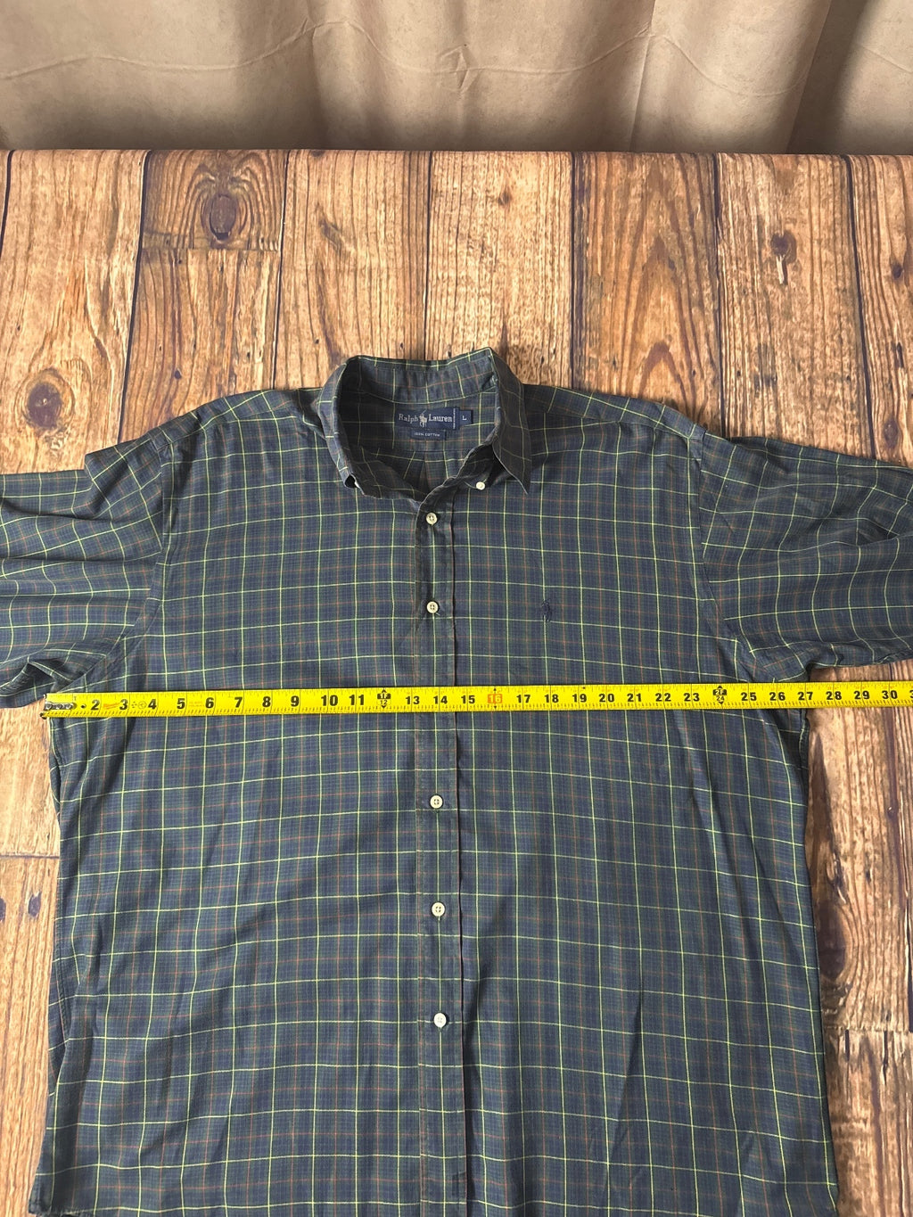 Ralph Lauren Plaid Button Down Long Sleeve Shirt