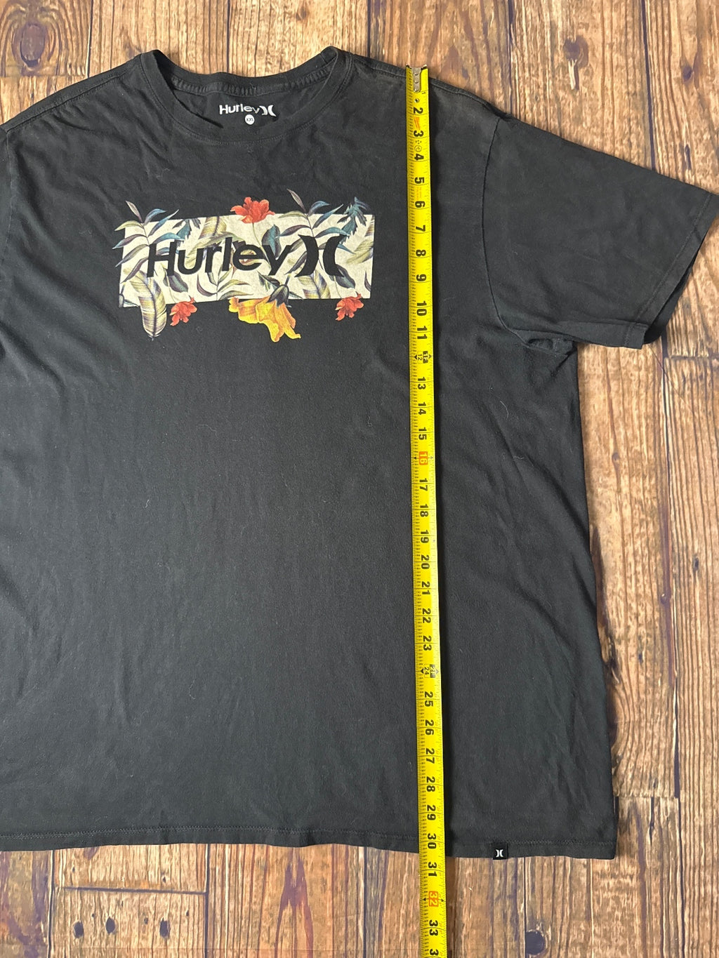 Hurley Tropical Floral Logo Graphic T-Shirt