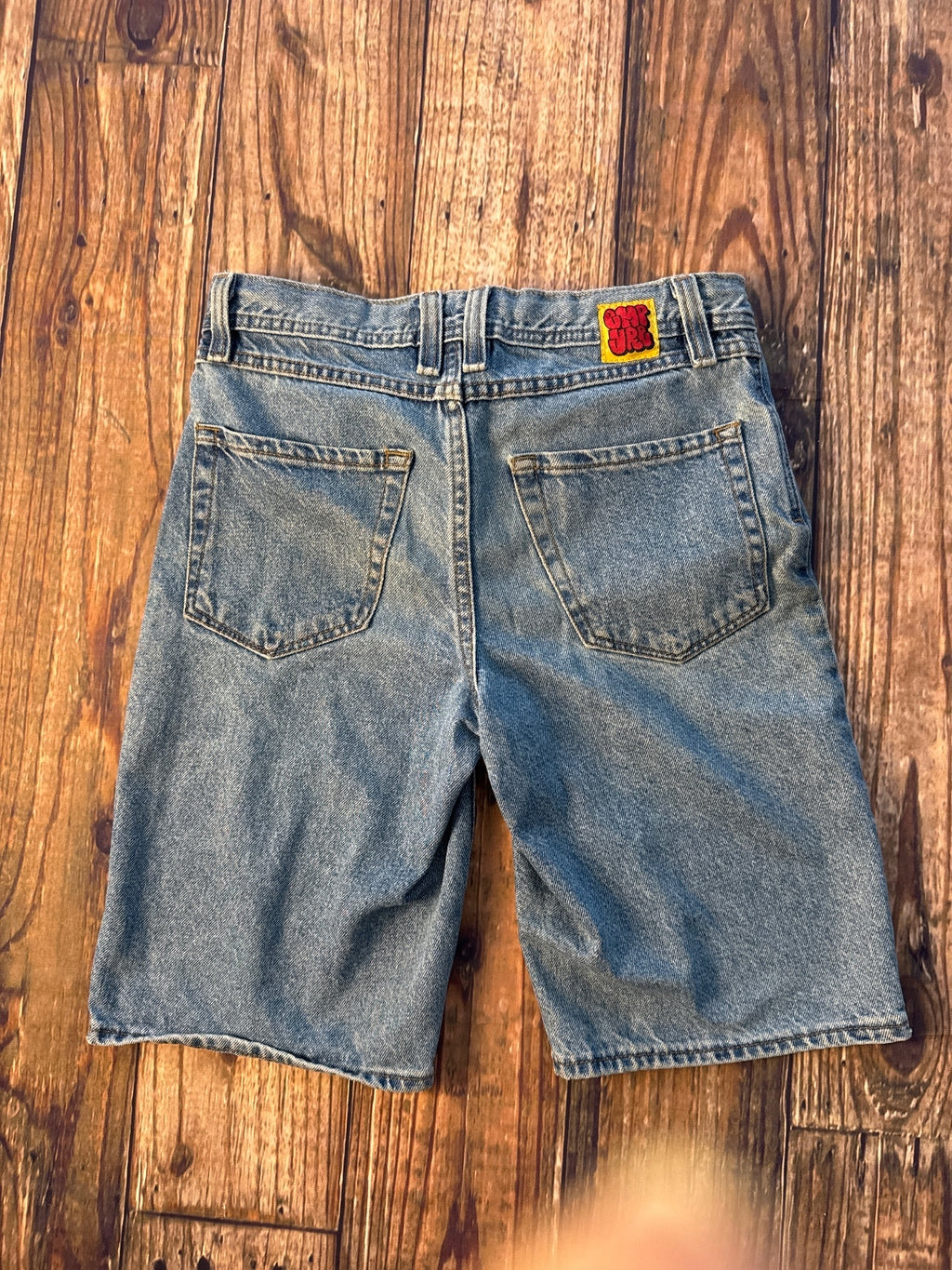 Empyre Embroidered Logo Denim Shorts