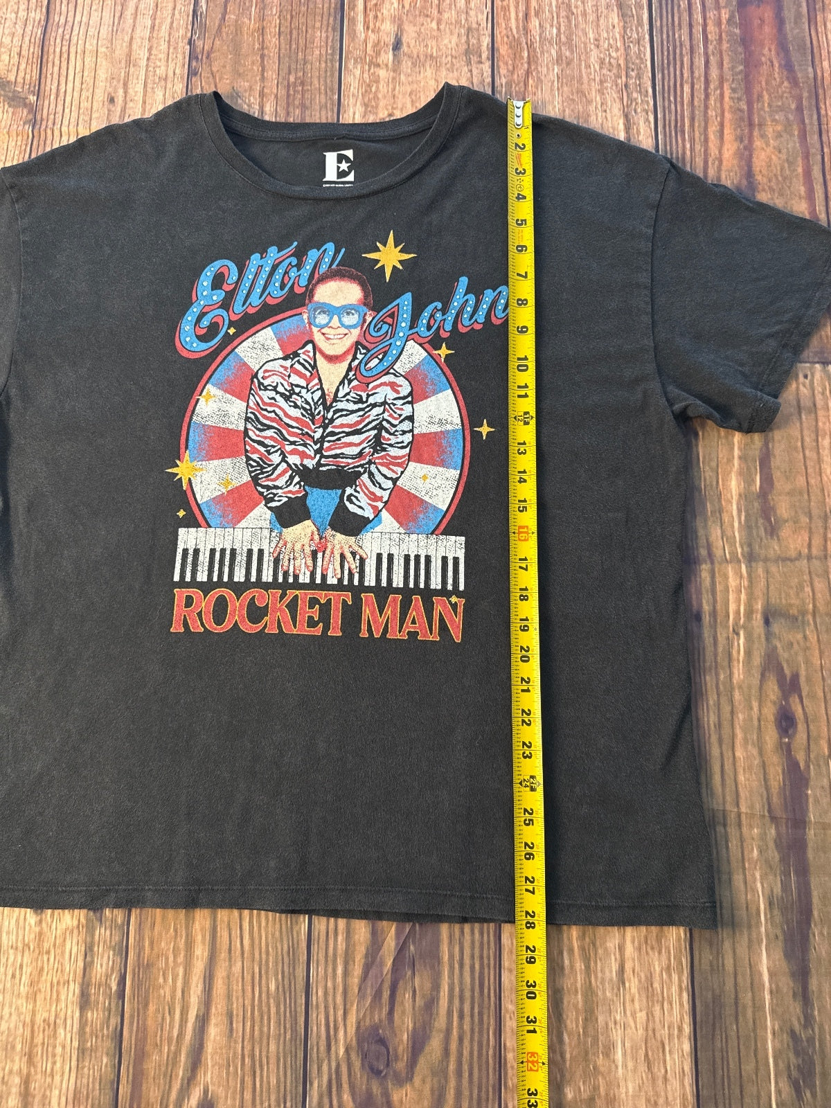 Elton John Rocket Man Graphic T-Shirt Music Tee