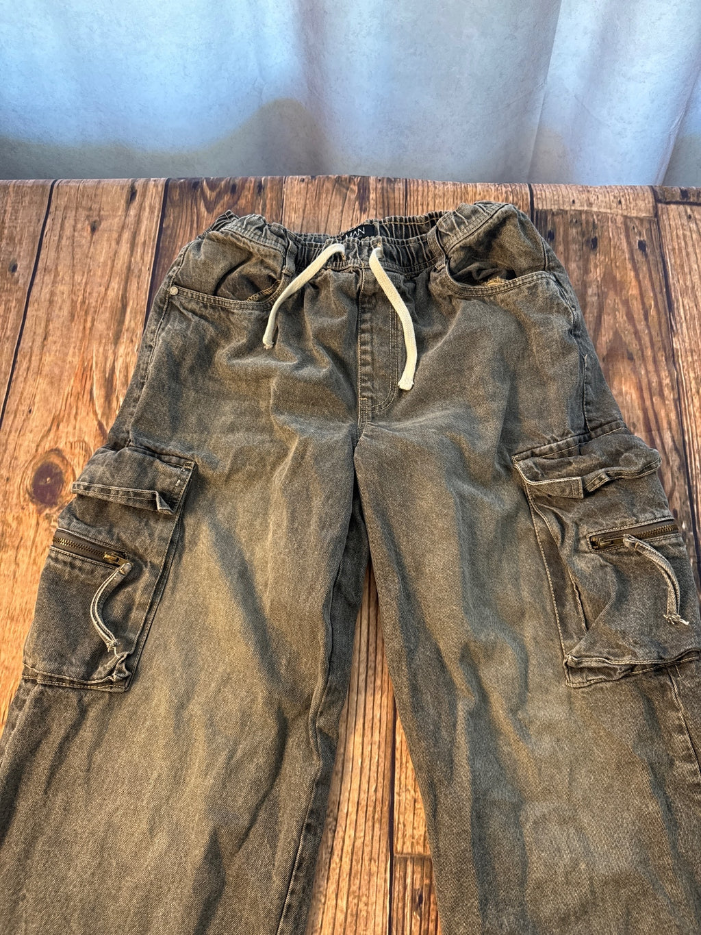 Wide Leg Cargo Jeans Y2K Skater Style