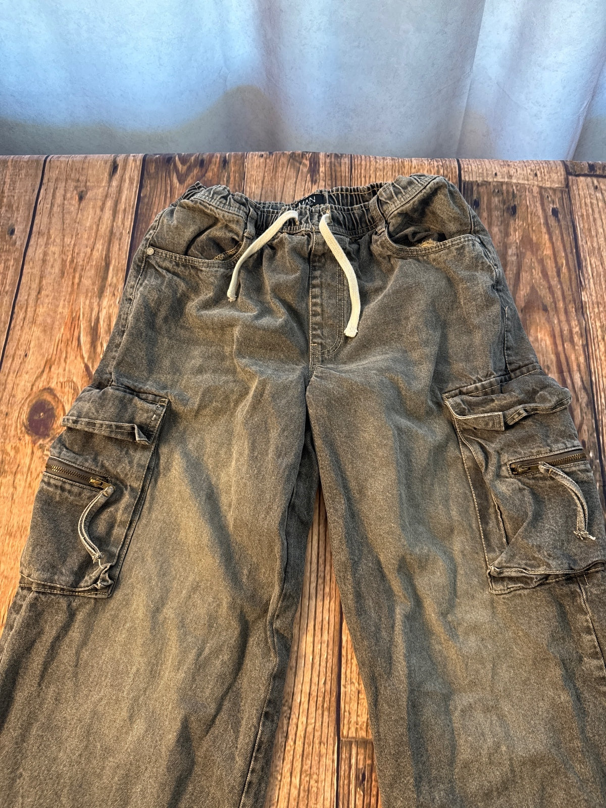 Wide Leg Cargo Jeans Y2K Skater Style
