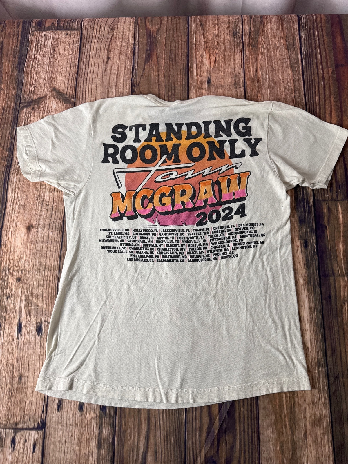 Tim McGraw Standing Room Only Tour 2024 Graphic Concert Tee