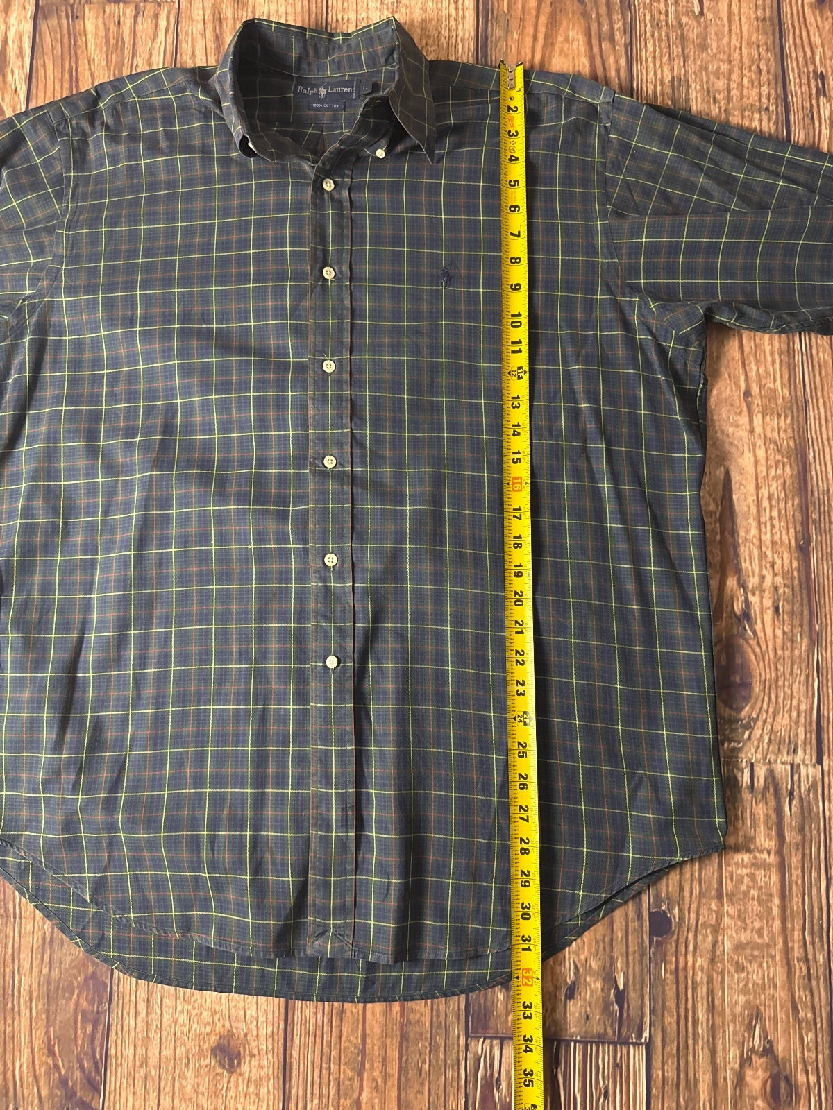 Ralph Lauren Plaid Button Down Long Sleeve Shirt