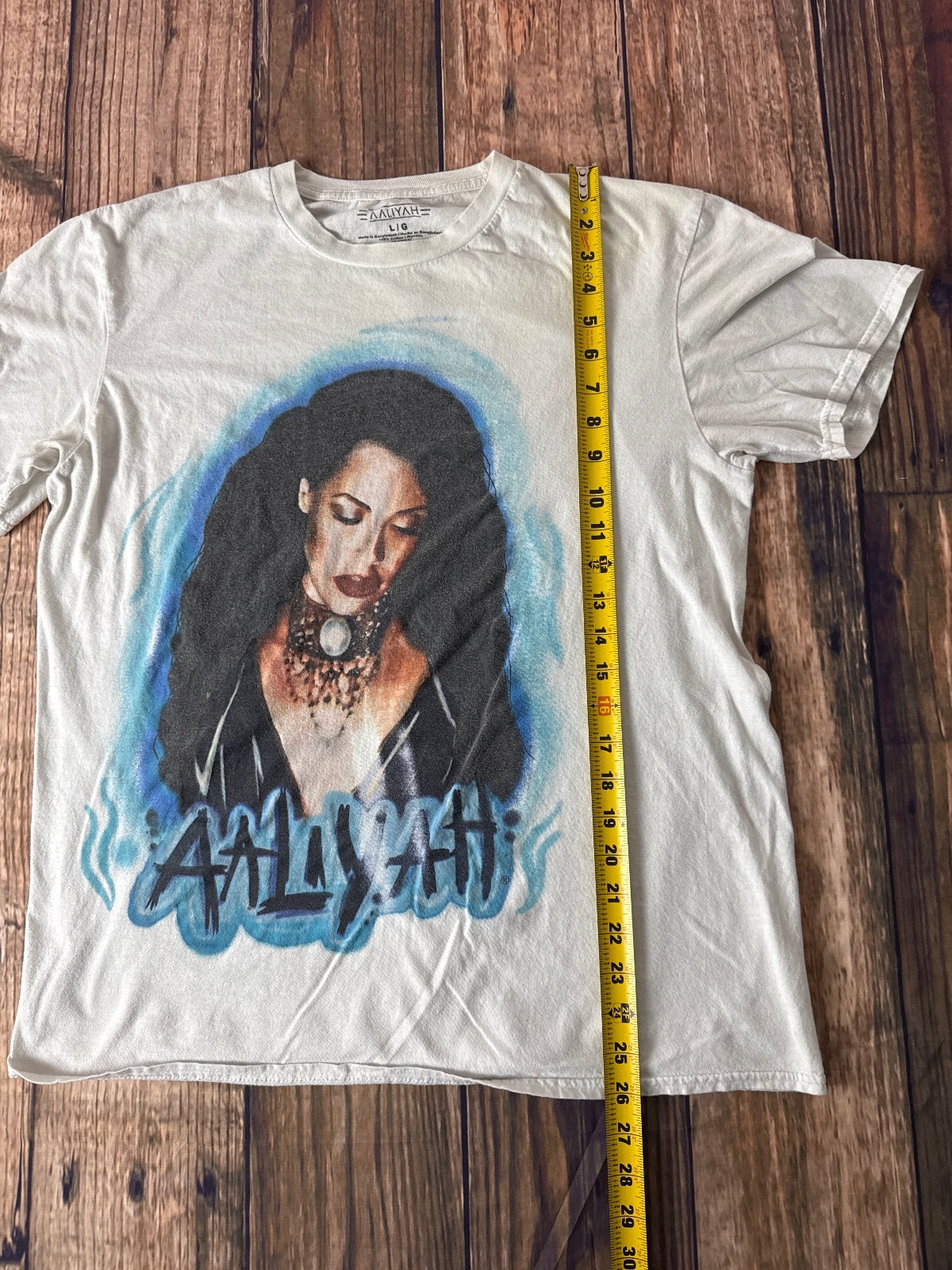 Aaliyah Portrait Graphic T-Shirt Music Artist Hip Hop R&B Tee