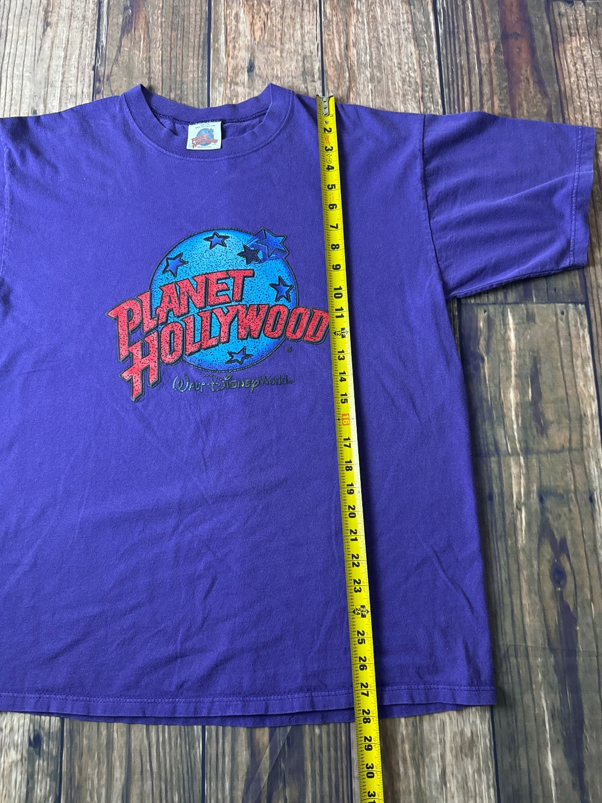 Planet Hollywood Walt Disney World Purple T-Shirt USA Made Large Vintage