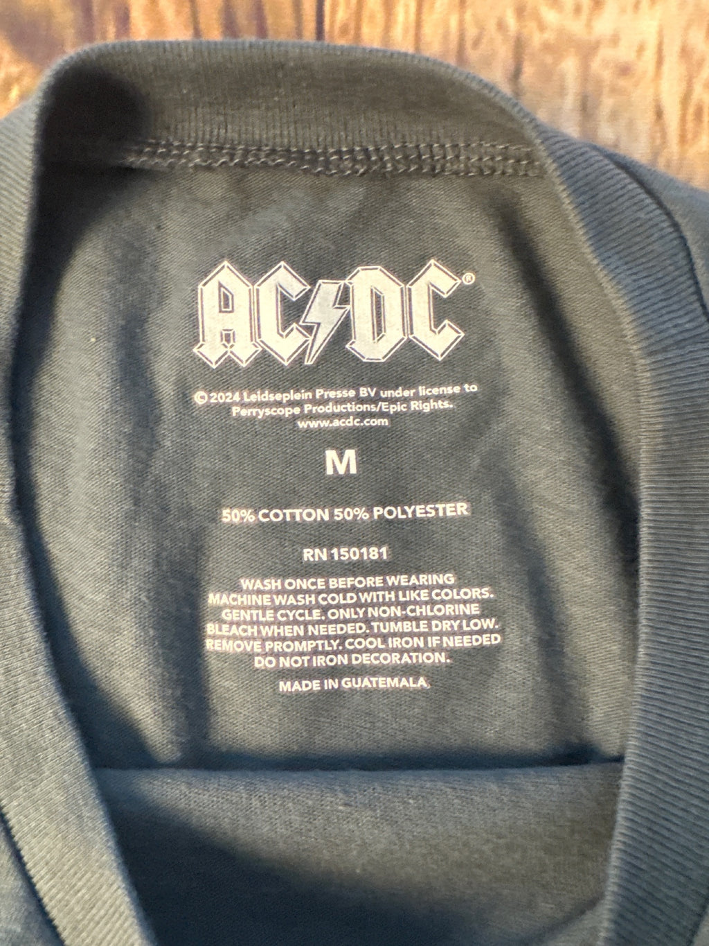 AC/DC Stacked Logo Graphic Band T-Shirt