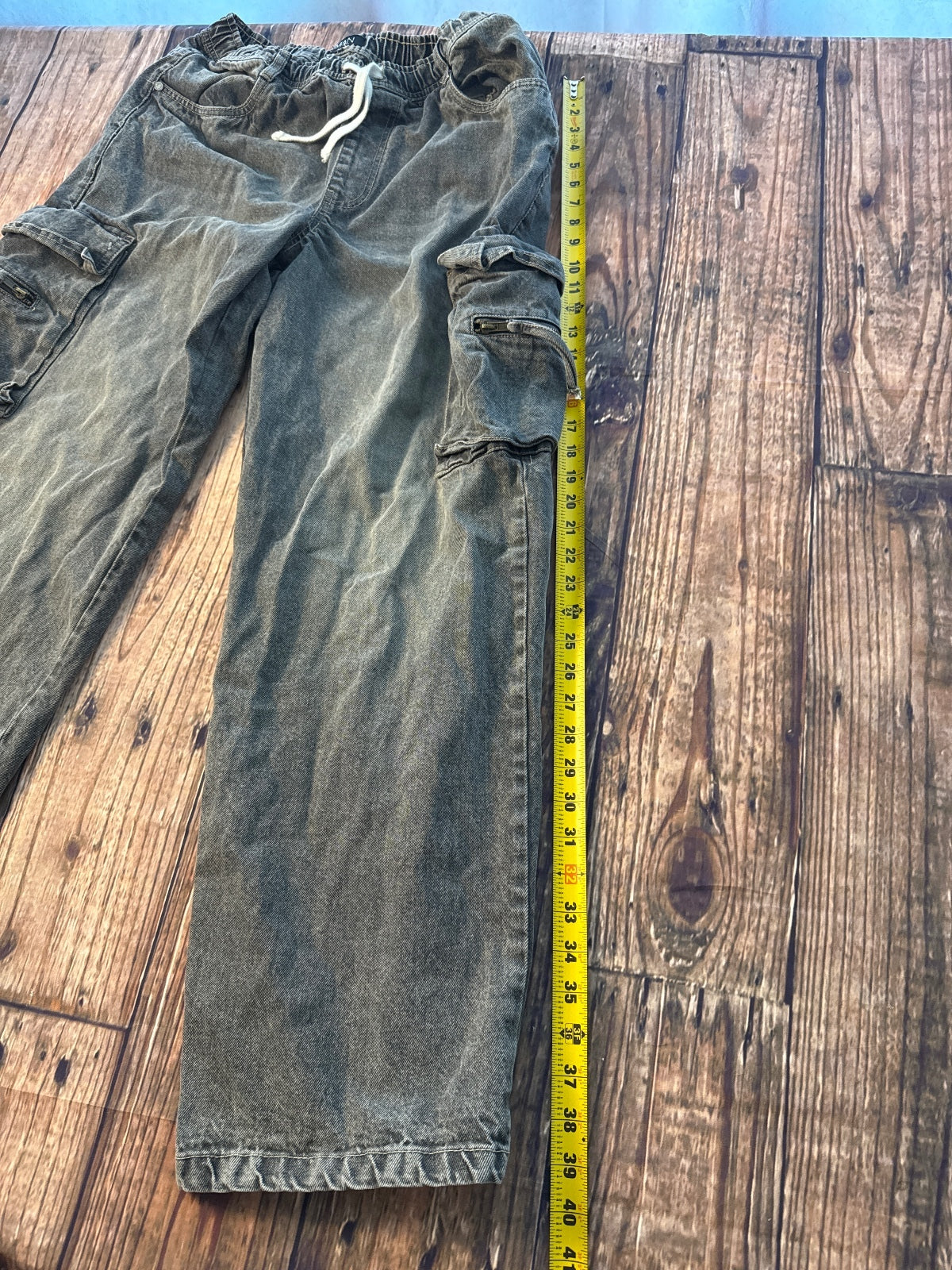 Wide Leg Cargo Jeans Y2K Skater Style