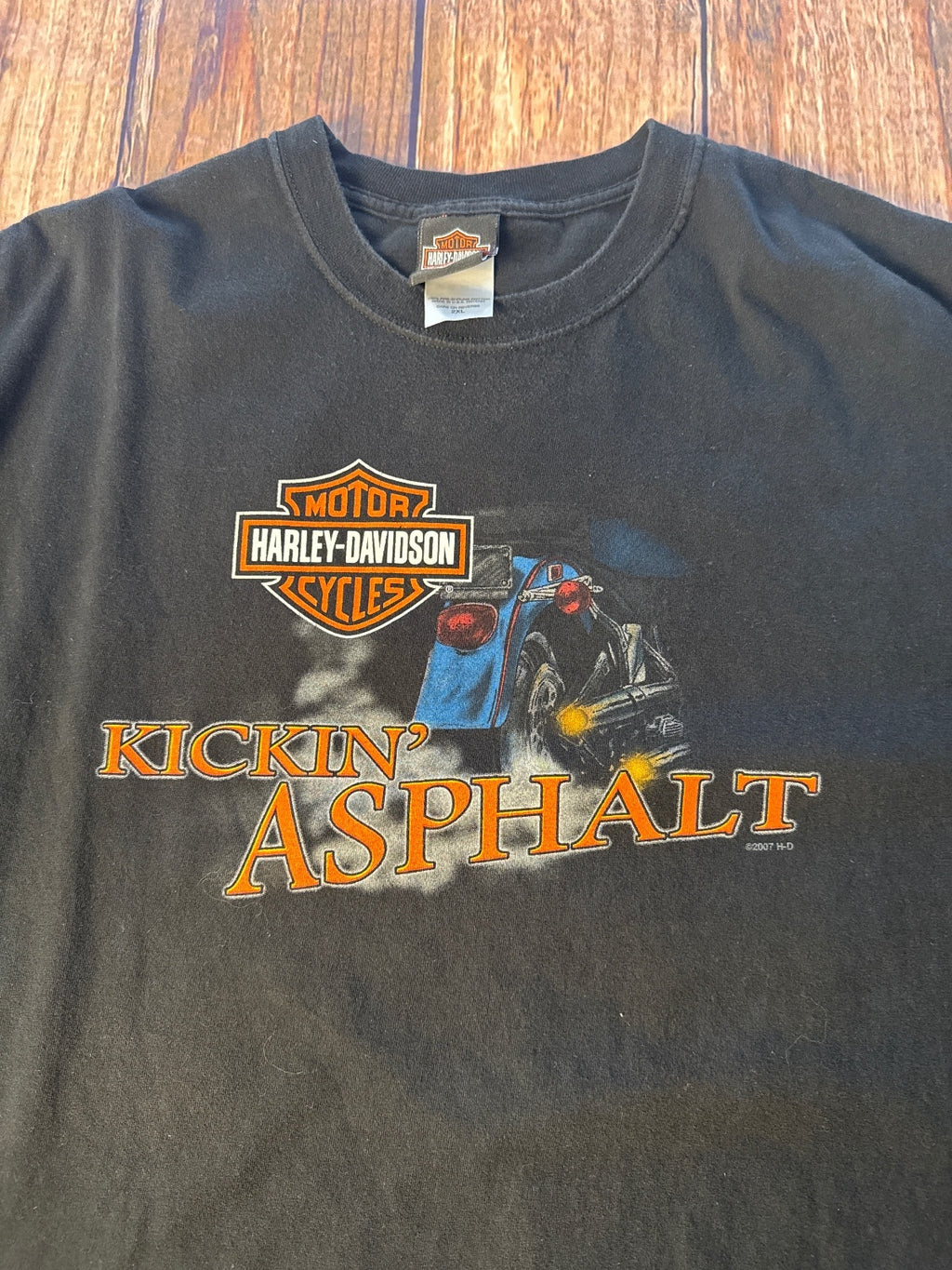 2005 Harley-Davidson Oklahoma City Kickin’ Asphalt Graphic T-Shirt