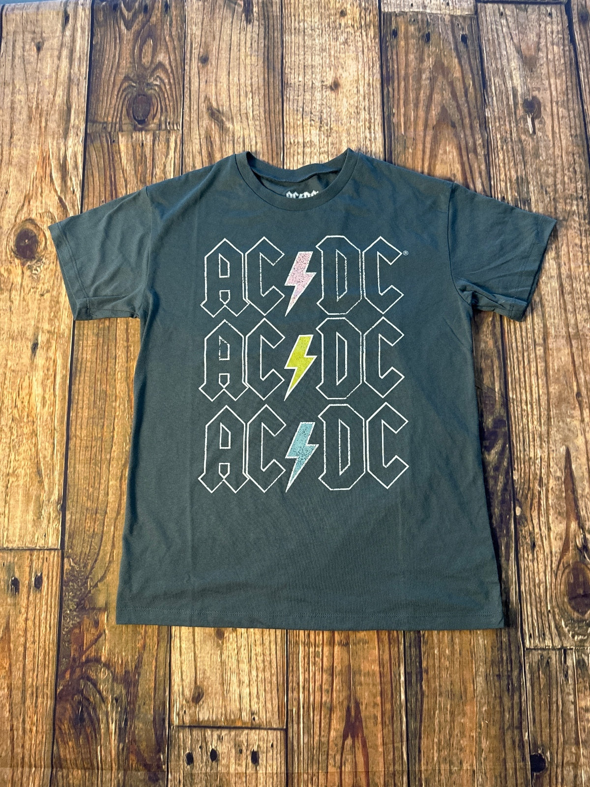 AC/DC Stacked Logo Graphic Band T-Shirt
