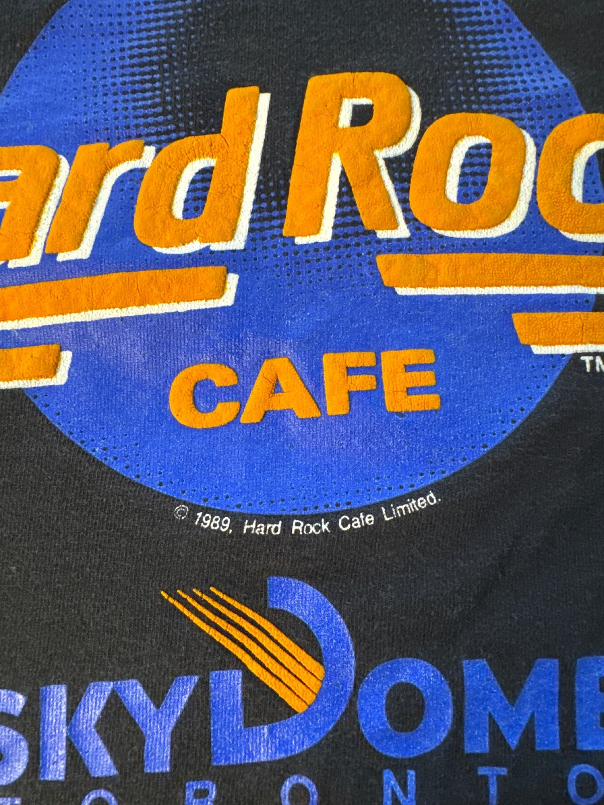 1989 Hard Rock Cafe Skydome Toronto Single Stitch Graphic T-Shirt