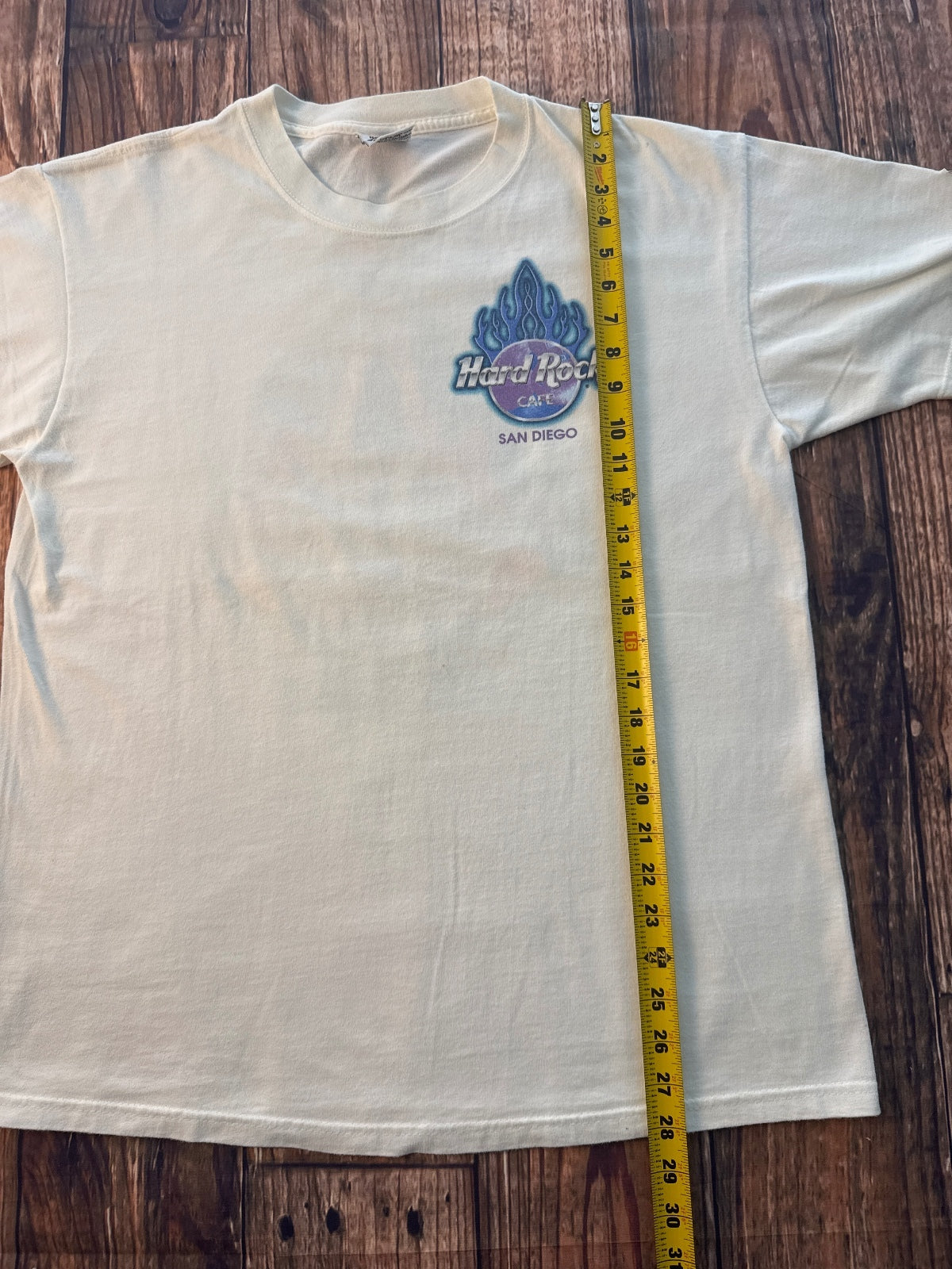 Hard Rock Cafe San Diego Flame Logo Double-Sided Graphic T-Shirt