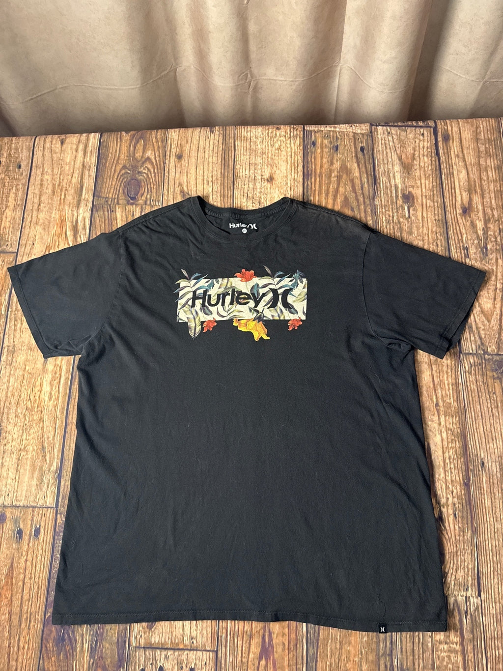 Hurley Tropical Floral Logo Graphic T-Shirt