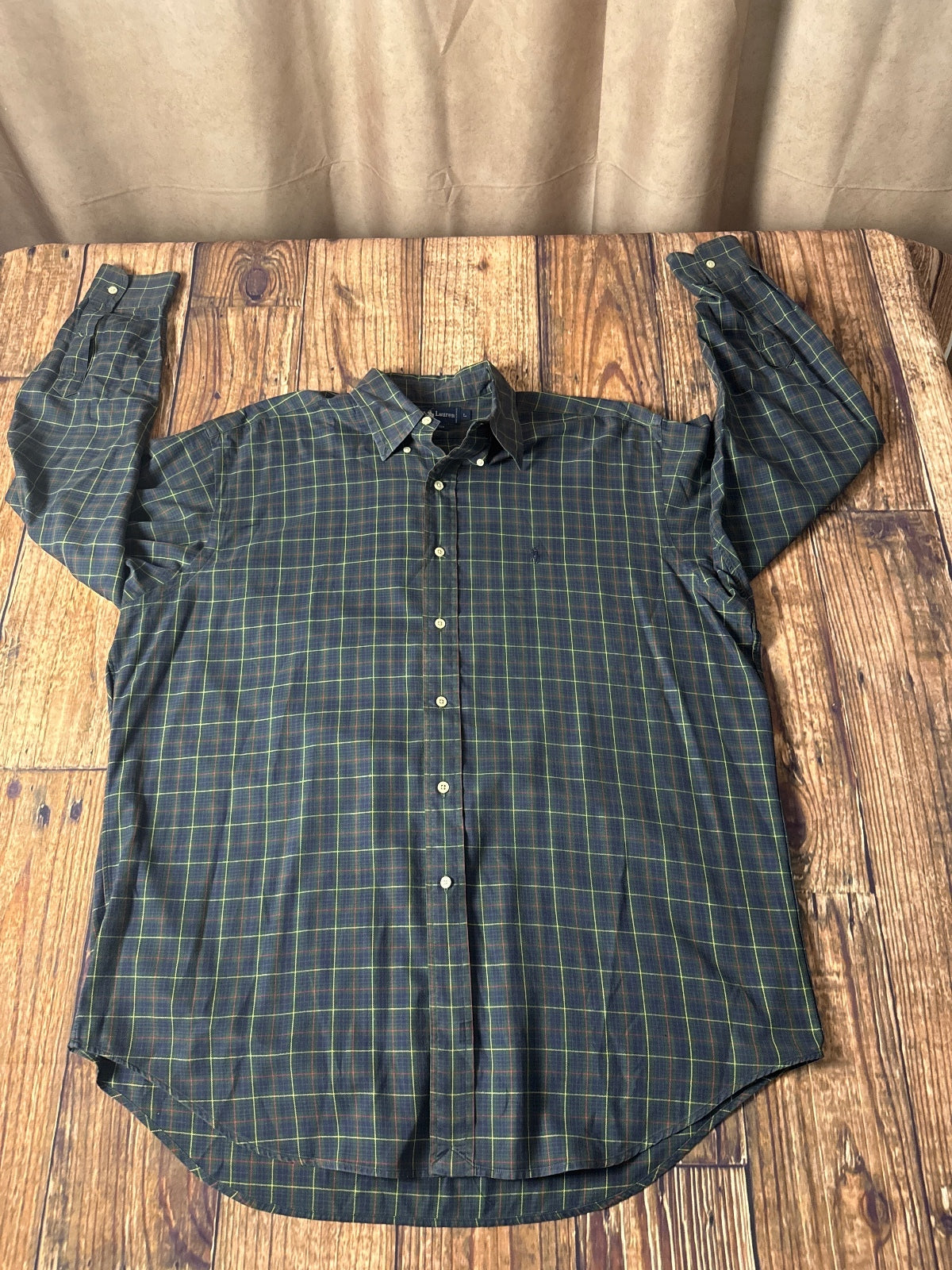 Ralph Lauren Plaid Button Down Long Sleeve Shirt