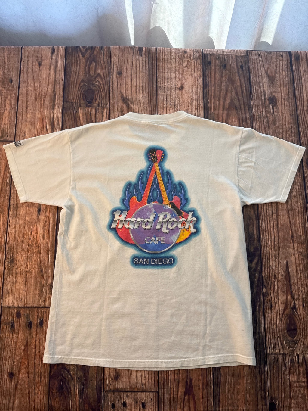 Hard Rock Cafe San Diego Flame Logo Double-Sided Graphic T-Shirt