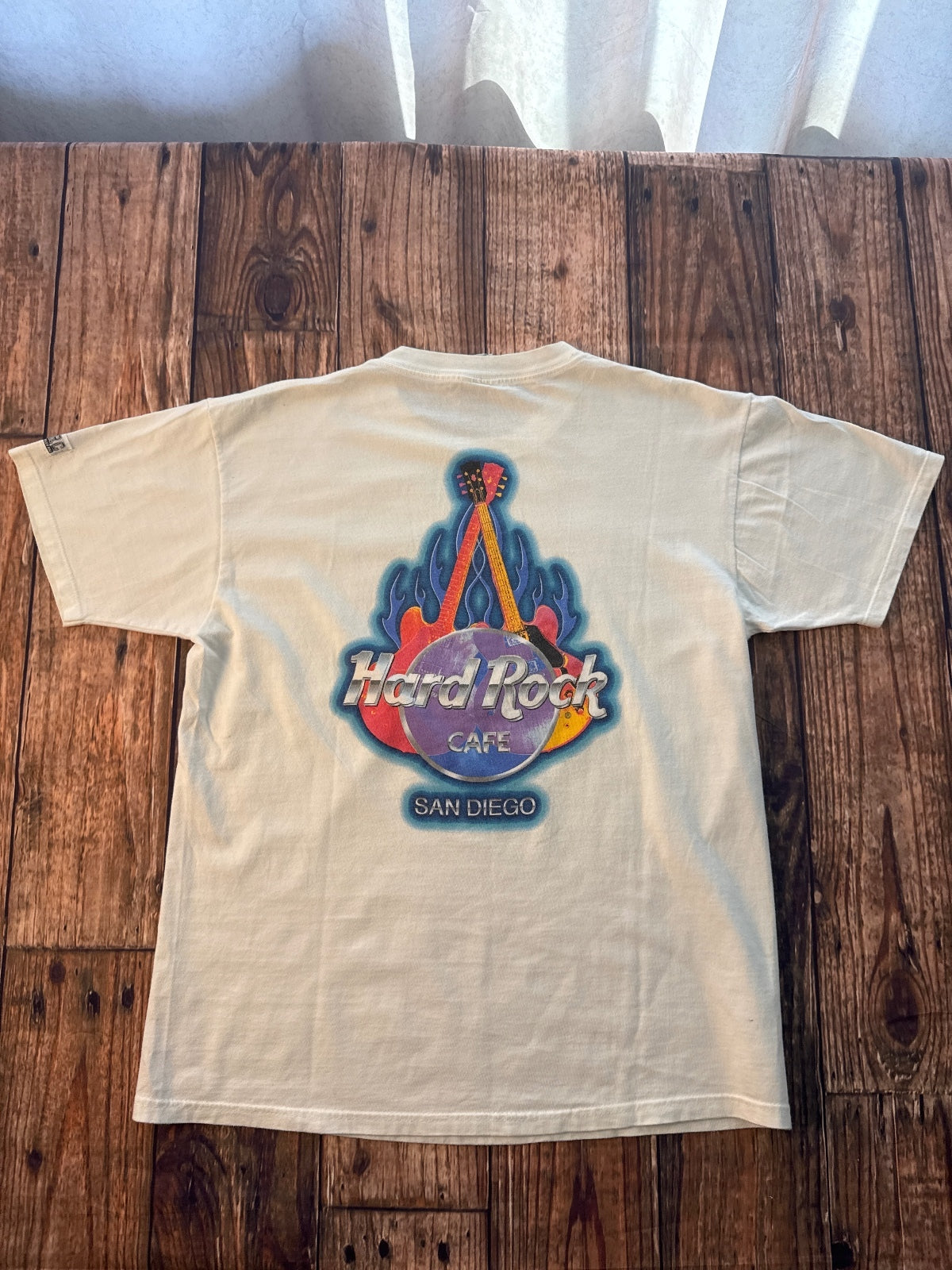 Hard Rock Cafe San Diego Flame Logo Double-Sided Graphic T-Shirt