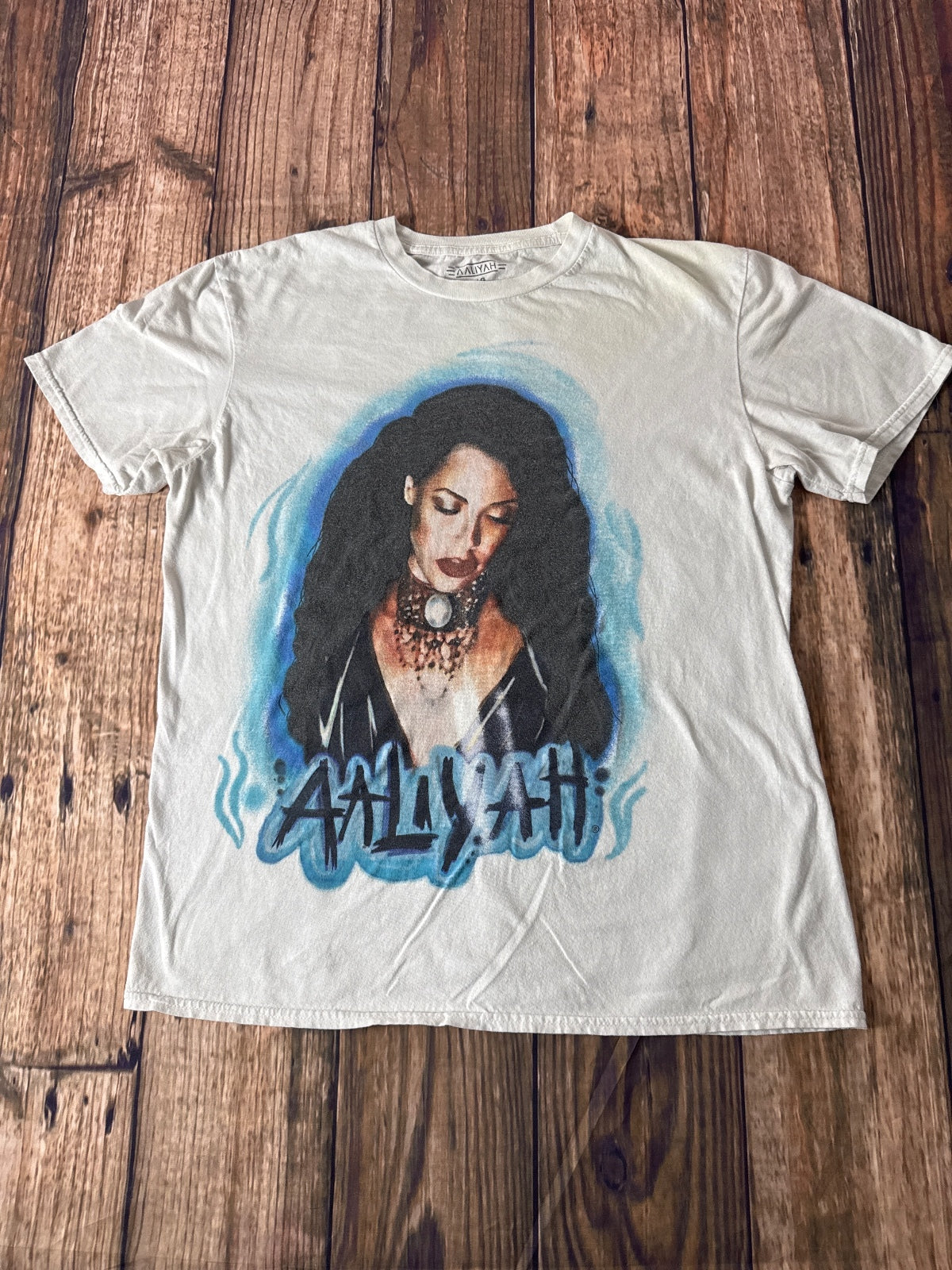 Aaliyah Portrait Graphic T-Shirt Music Artist Hip Hop R&B Tee