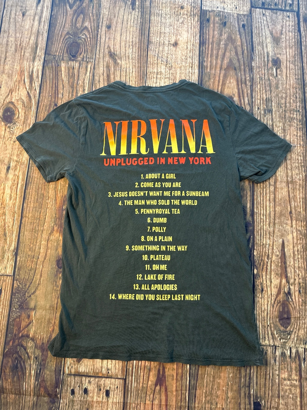 Nirvana Unplugged in New York Graphic Band T-Shirt
