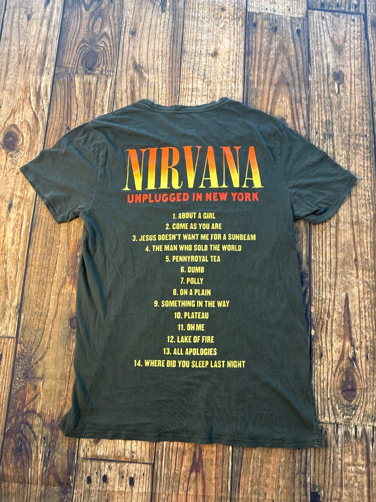 Nirvana Unplugged in New York Graphic Band T-Shirt