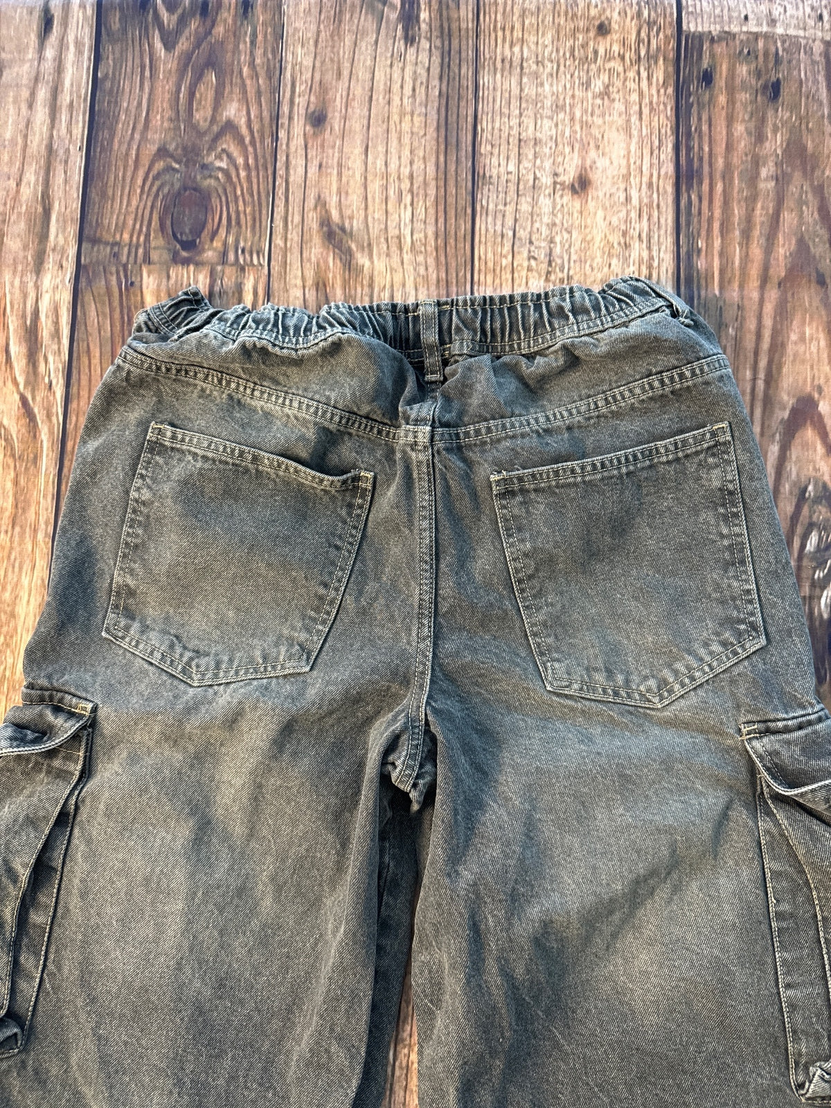 Wide Leg Cargo Jeans Y2K Skater Style