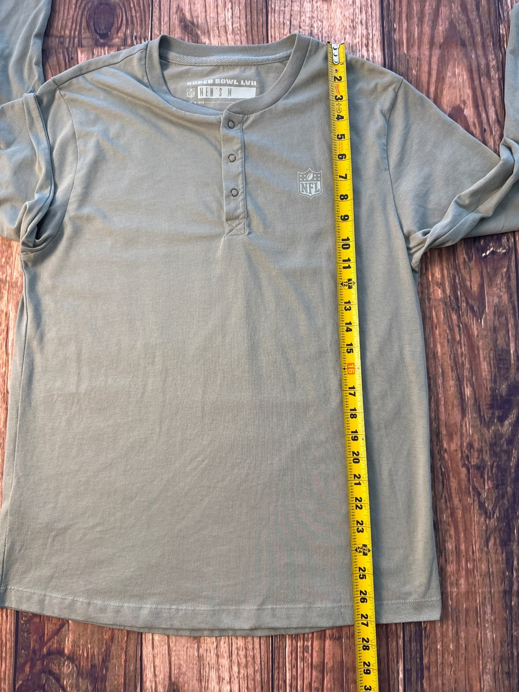NFL Super Bowl LVIII Long Sleeve Henley Shirt