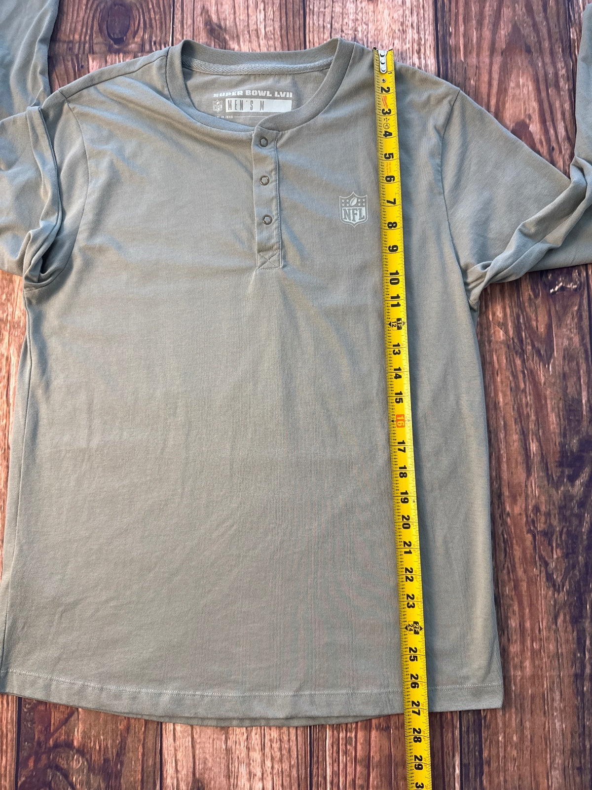 NFL Super Bowl LVIII Long Sleeve Henley Shirt
