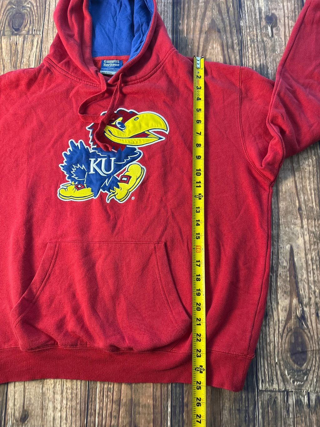 Kansas Jayhawks Campus Heritage Hoodie by Colosseum Athletics