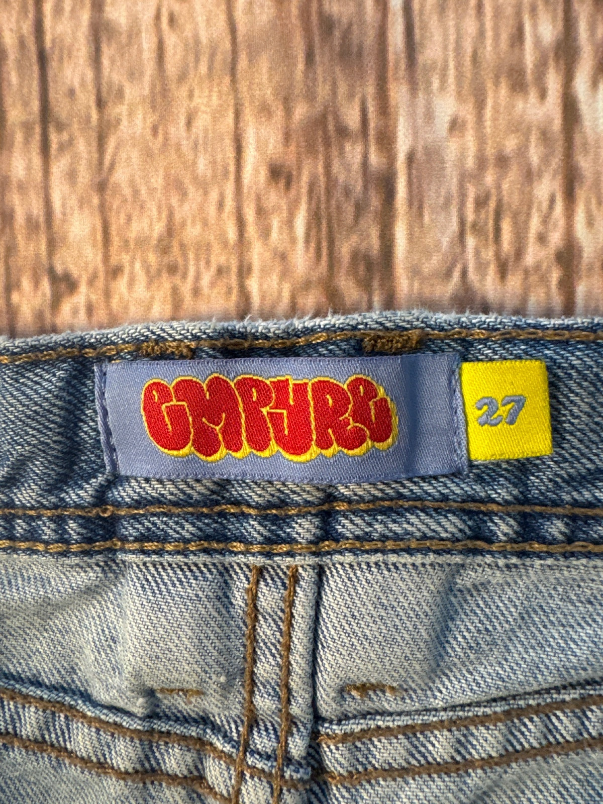 Empyre Embroidered Logo Denim Shorts