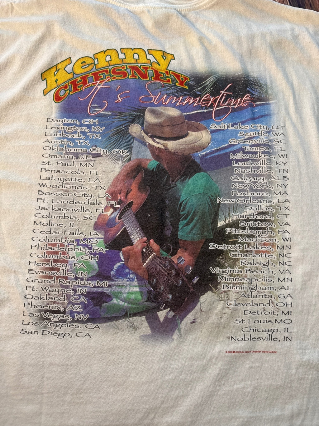 Kenny Chesney The Road & The Radio Tour 2006 Concert T-Shirt