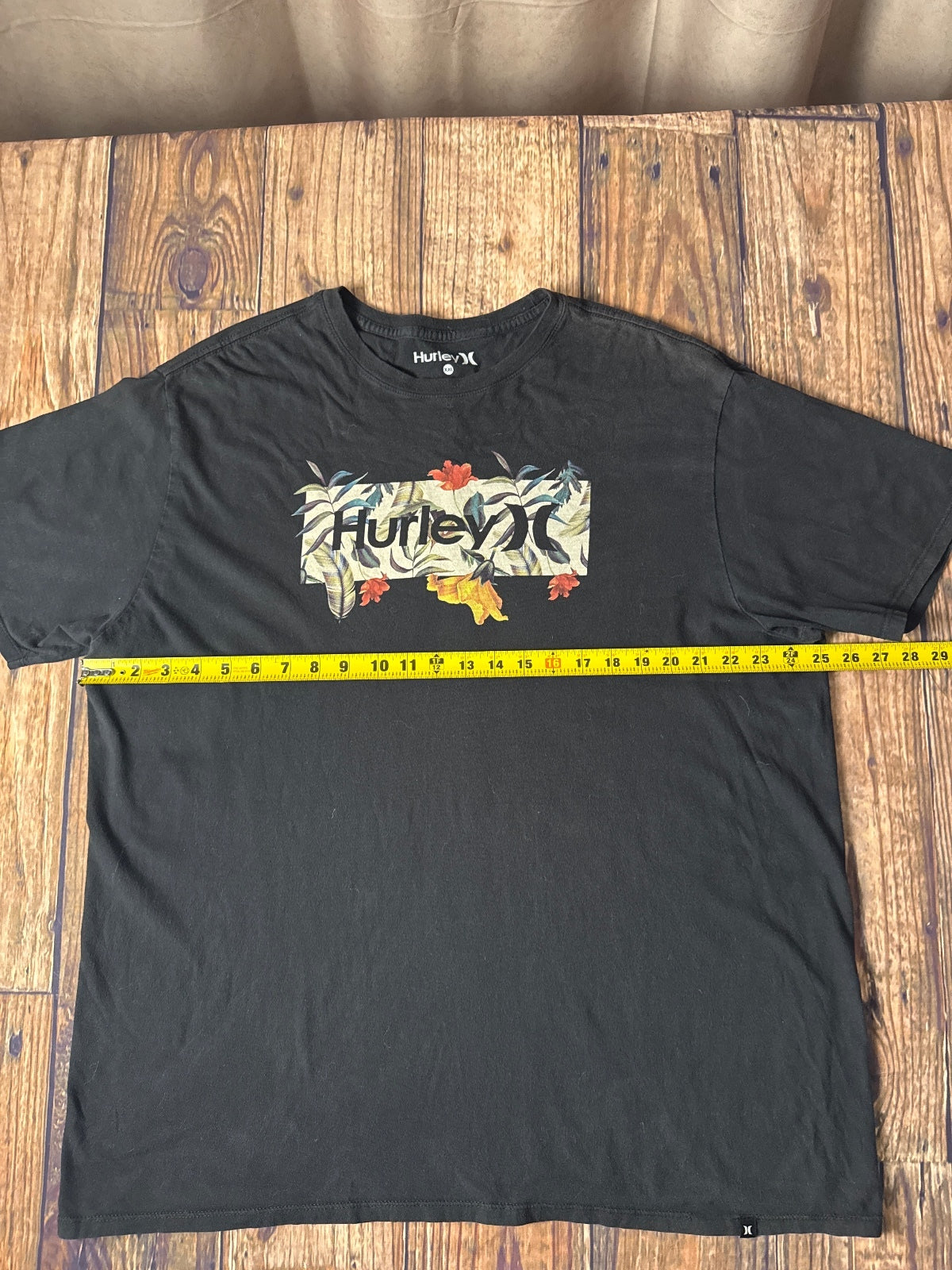 Hurley Tropical Floral Logo Graphic T-Shirt