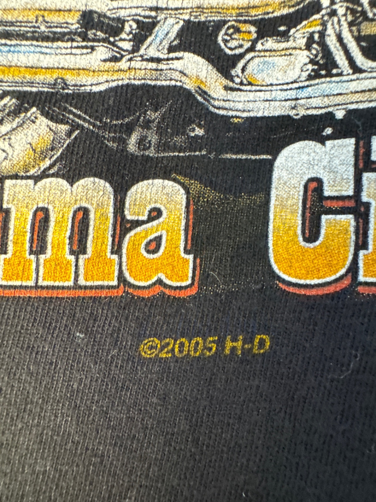 2005 Harley-Davidson Oklahoma City Kickin’ Asphalt Graphic T-Shirt