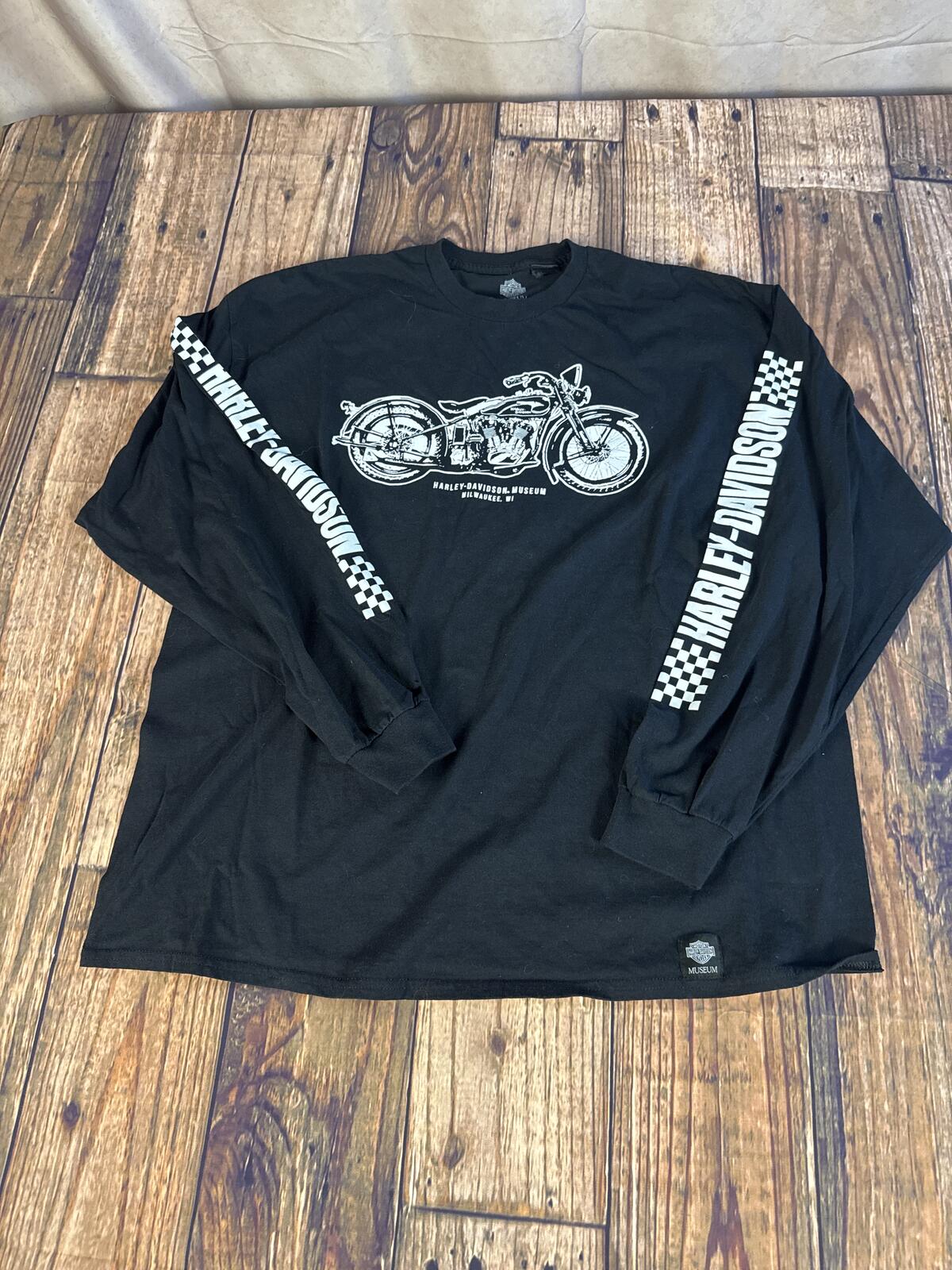 Harley Davidson Museum Long Sleeve Shirt Black 2XL Milwaukee