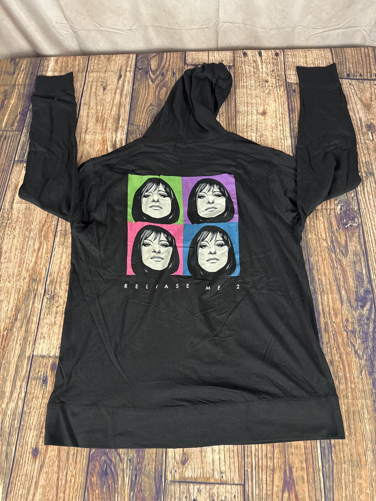 Streisand Release Me 2 Lightweight Zip Hoodie Large Black