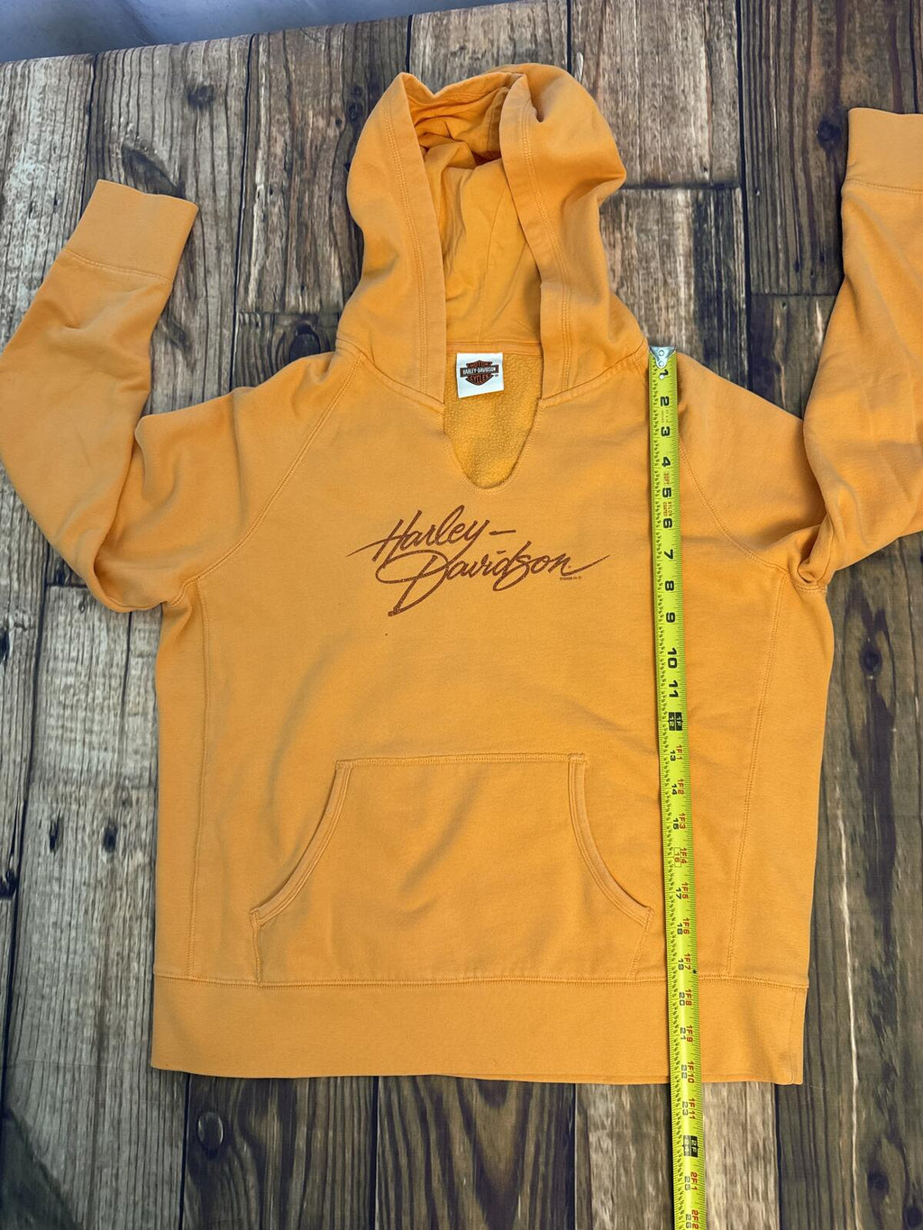 2008 Harley Davidson Womens Orange Hoodie Erie PA Motorcycle Sweatshirt